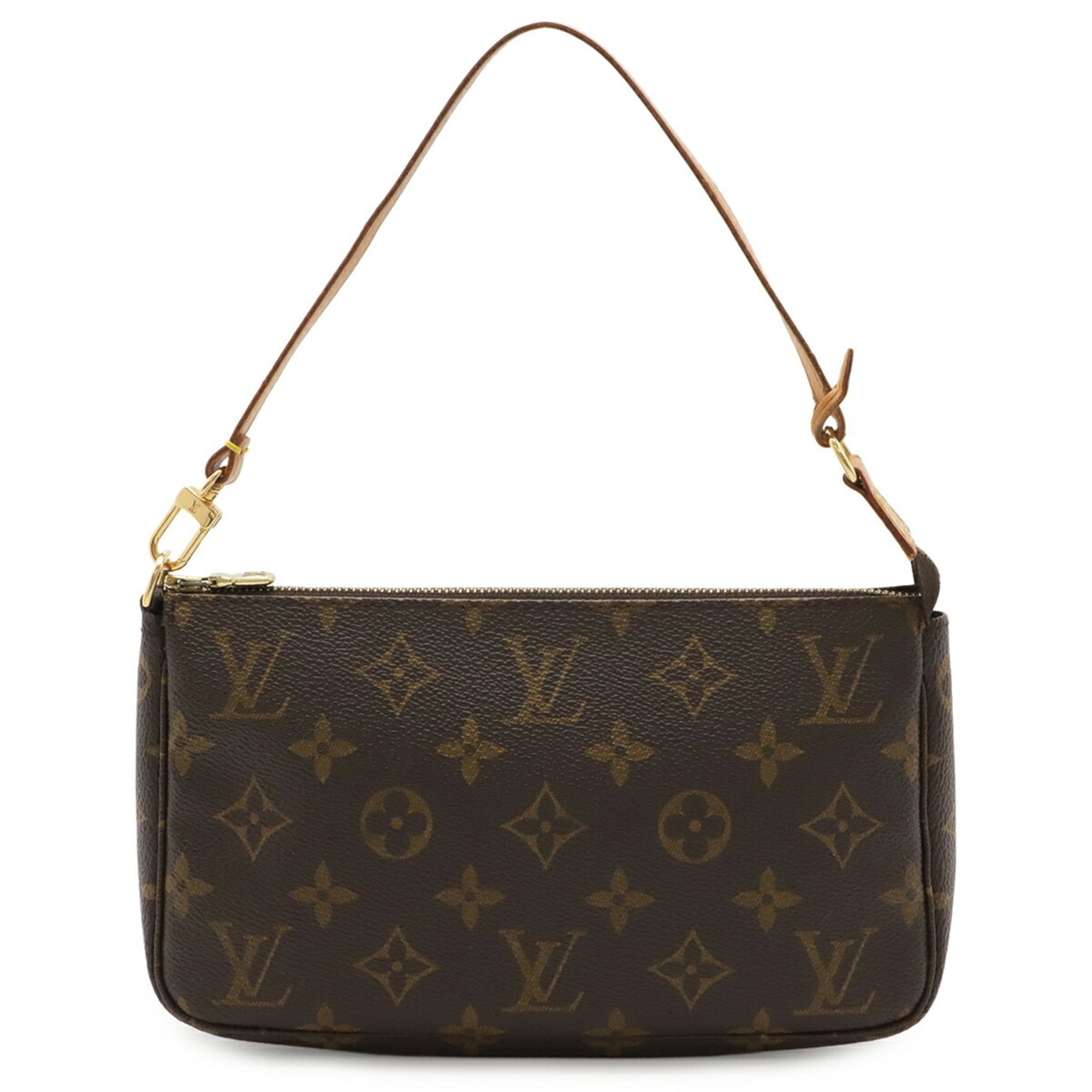 Louis Vuitton Brown Monogram Monogram Canvas Pvc Coated Canvas Handbag Pochette Pouch (Pre-Owned)