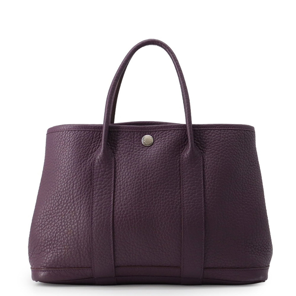 Hermes Cassis Buffalo Leather Handbag Tote Bag (Pre-Owned)