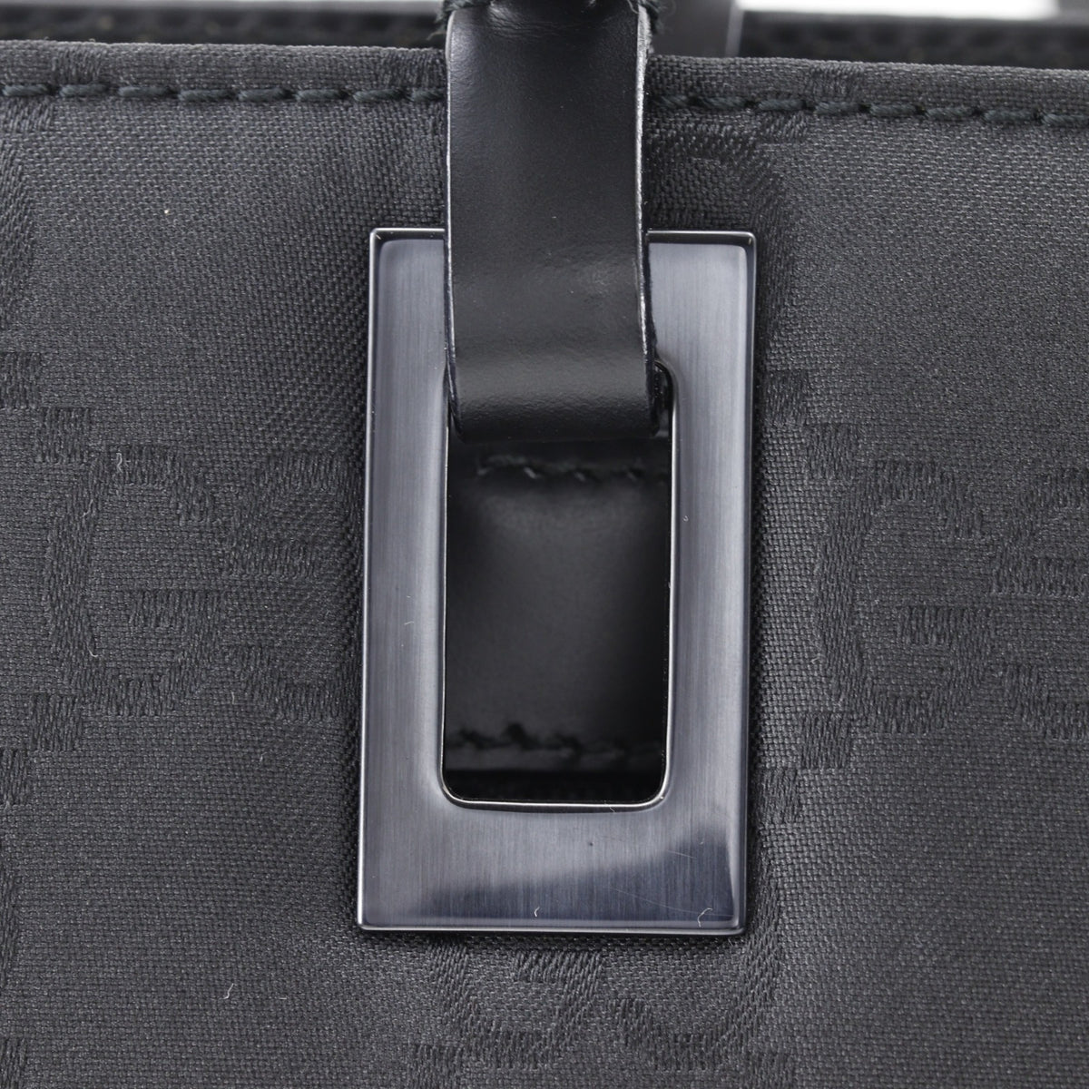 Gucci Black Nylon Canvas Tote Bag (Pre-Owned)