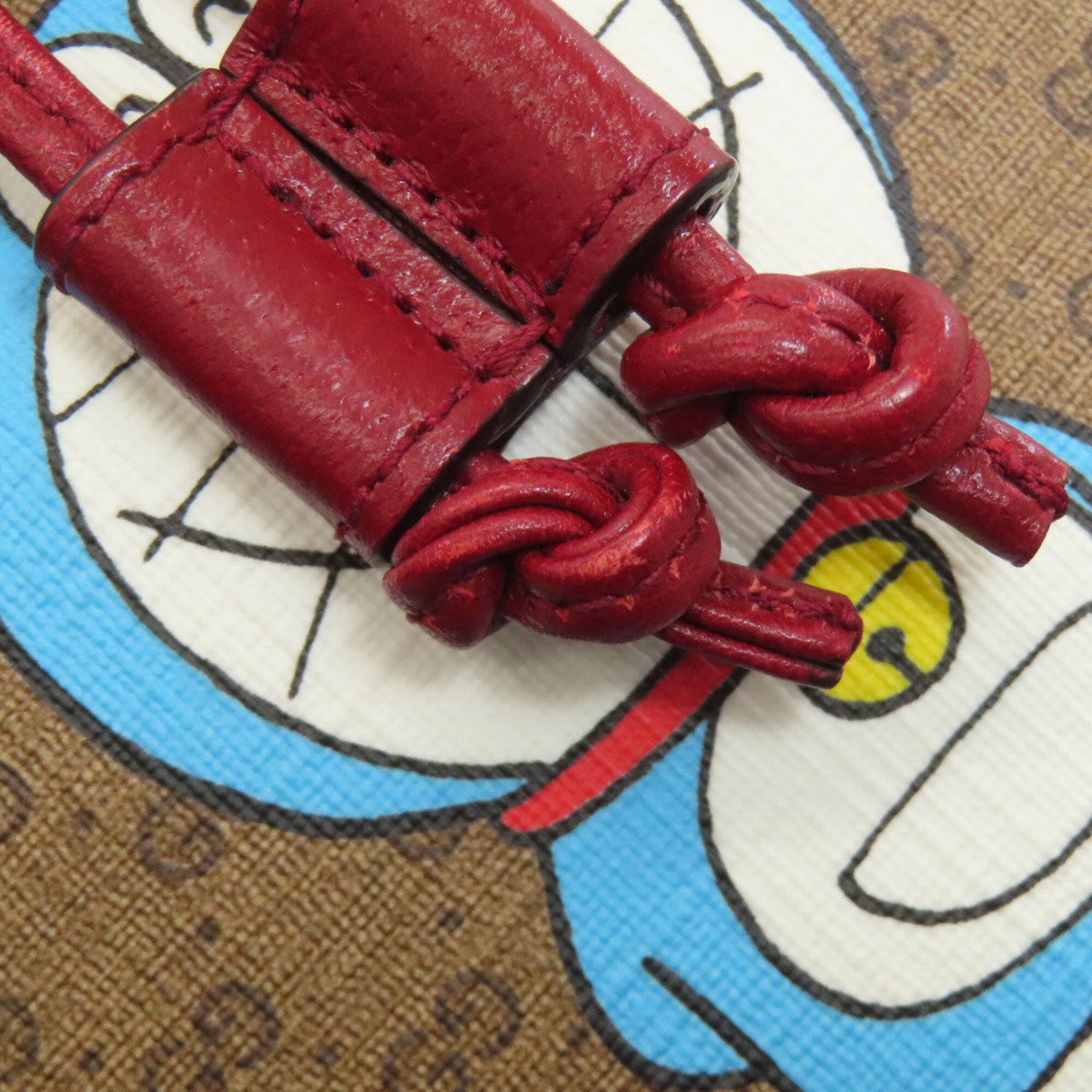 Gucci Brown Red Color Pvc Leather Shoulder Bag (Pre-Owned)