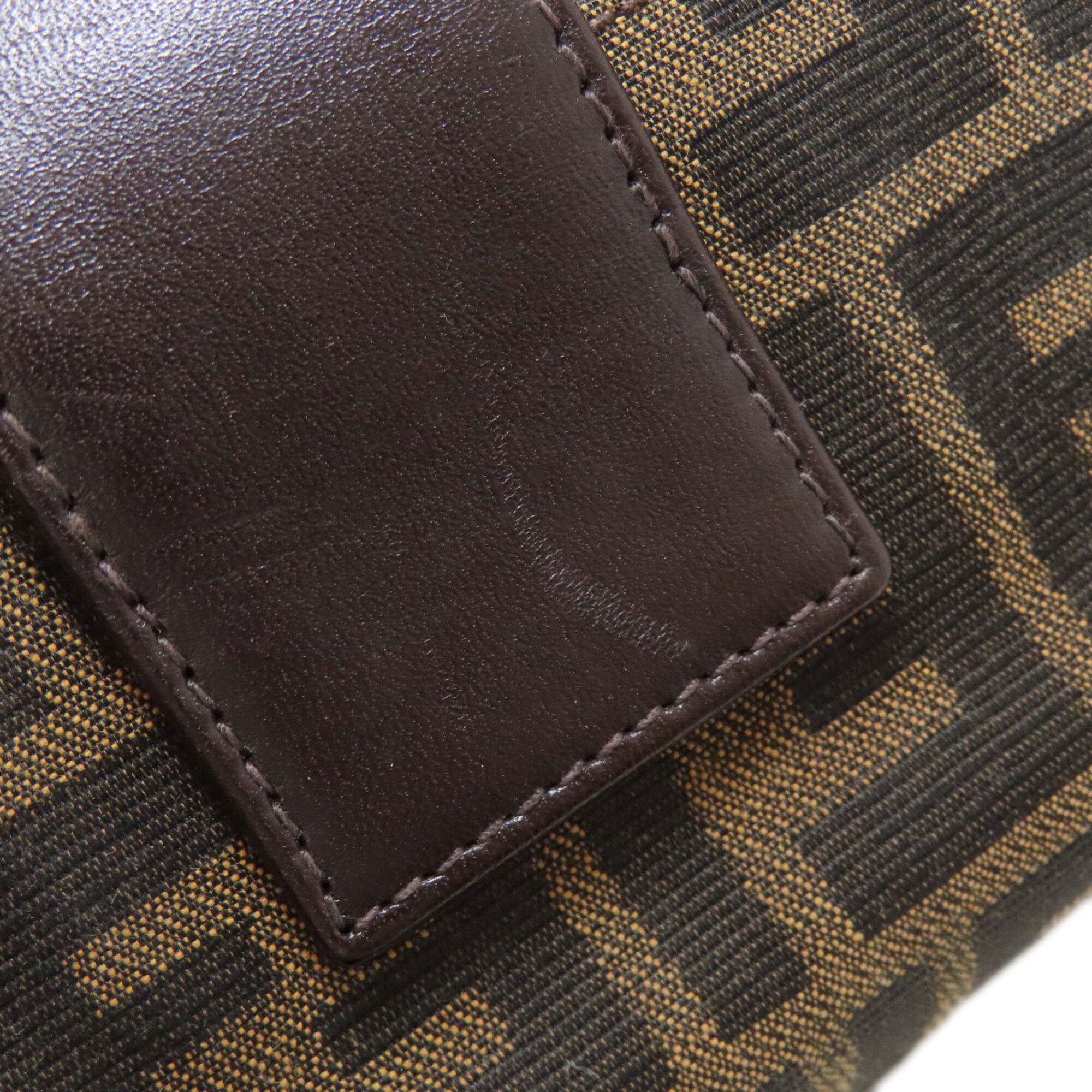 Fendi Zucca Brown Zucca Handbag (Pre-Owned)