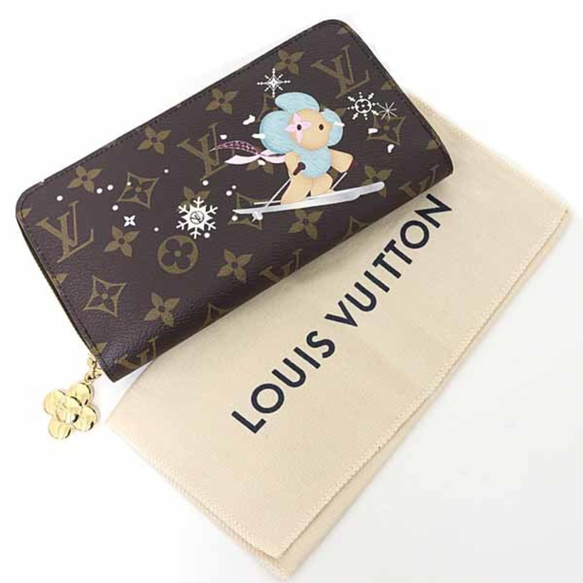 Louis Vuitton Brown Monogram Monogram Leather Long Wallet (Bi-Fold) (Pre-Owned)