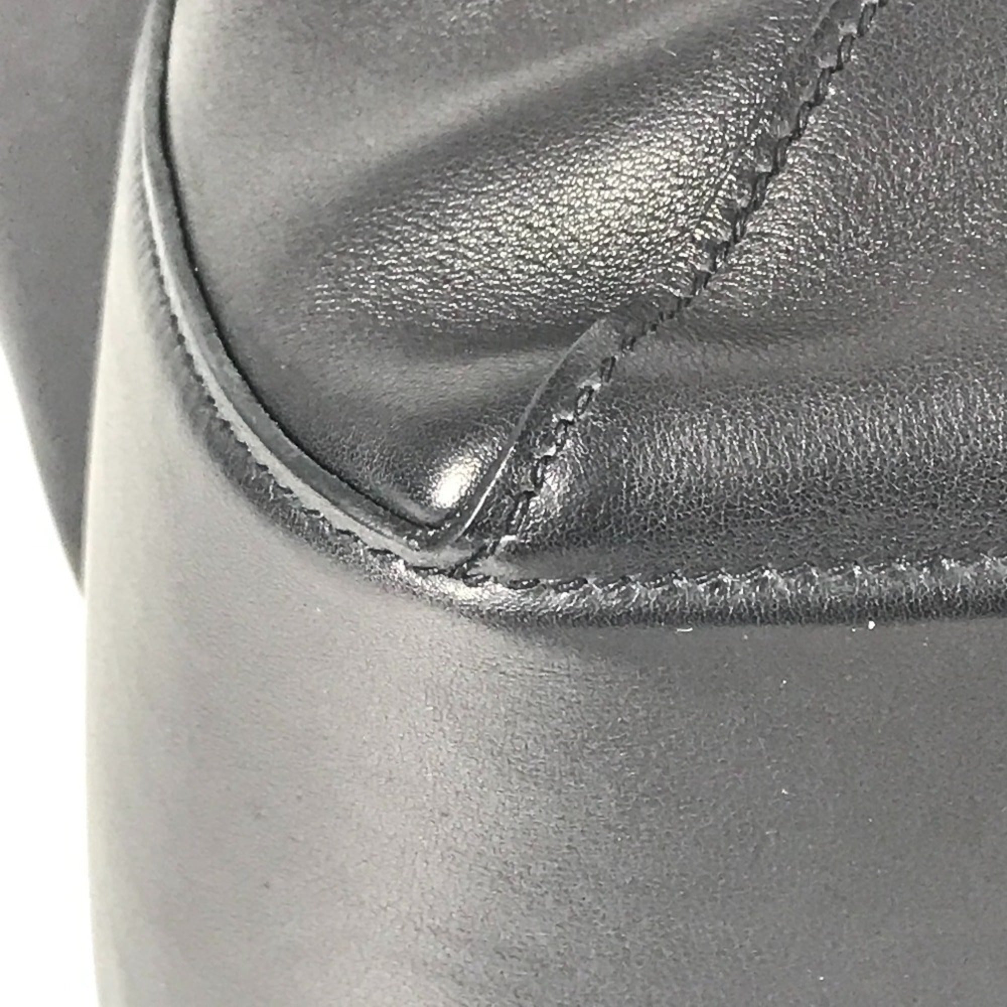 Hermes Black Swift Leather Boston Bag Handbag Shoulder Bag (Pre-Owned)