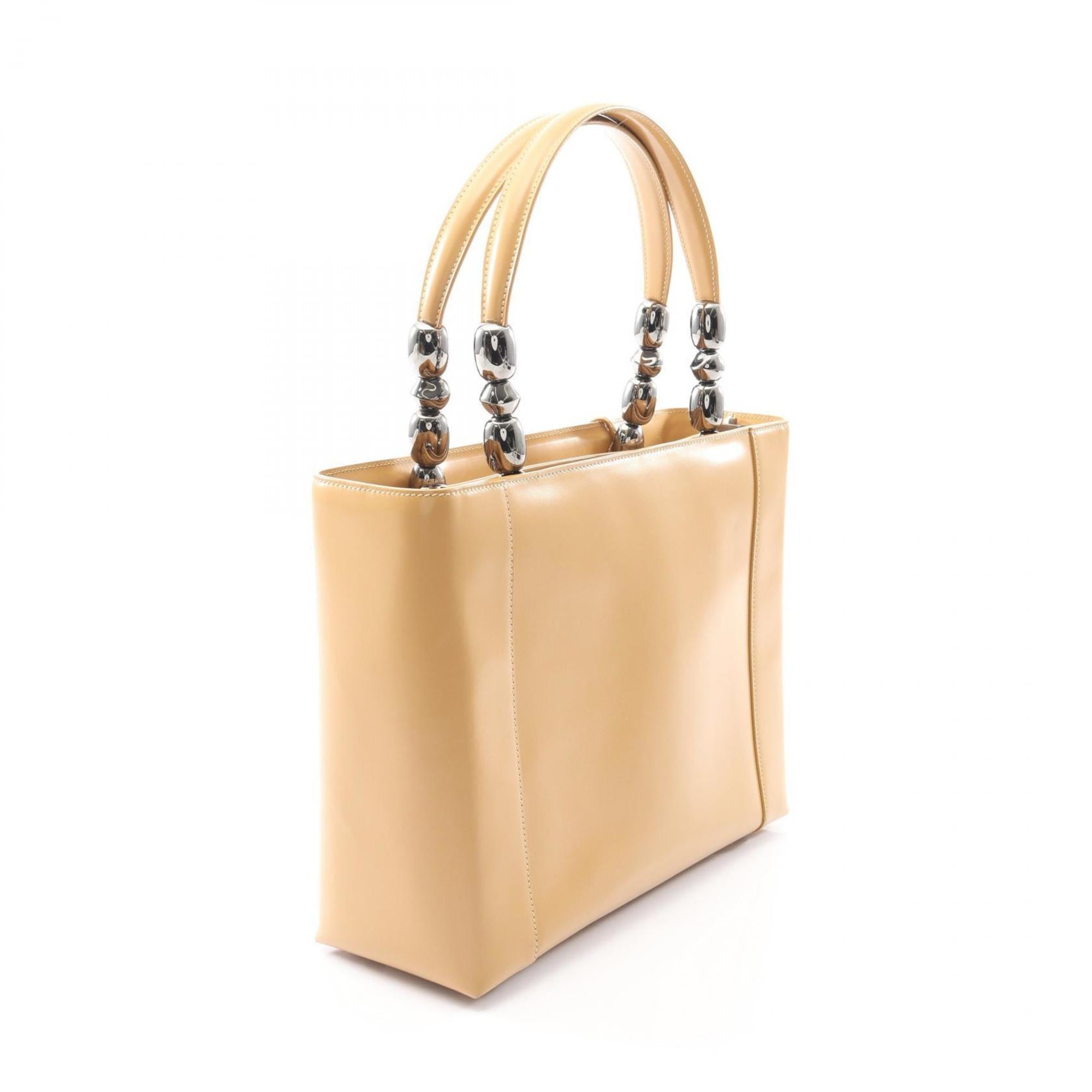 Christian Dior Beige Leather Handbag (Pre-Owned)