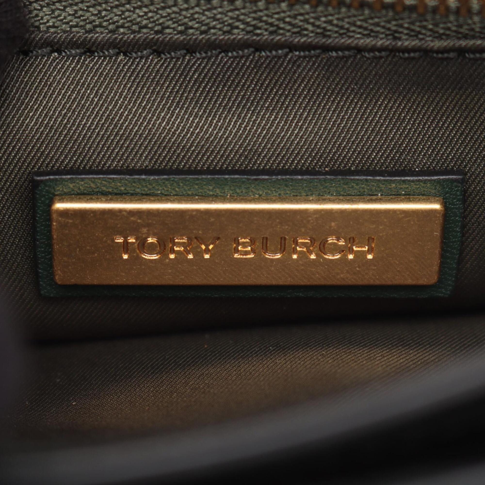 Tory Burch Green Leather Handbag (Pre-Owned)