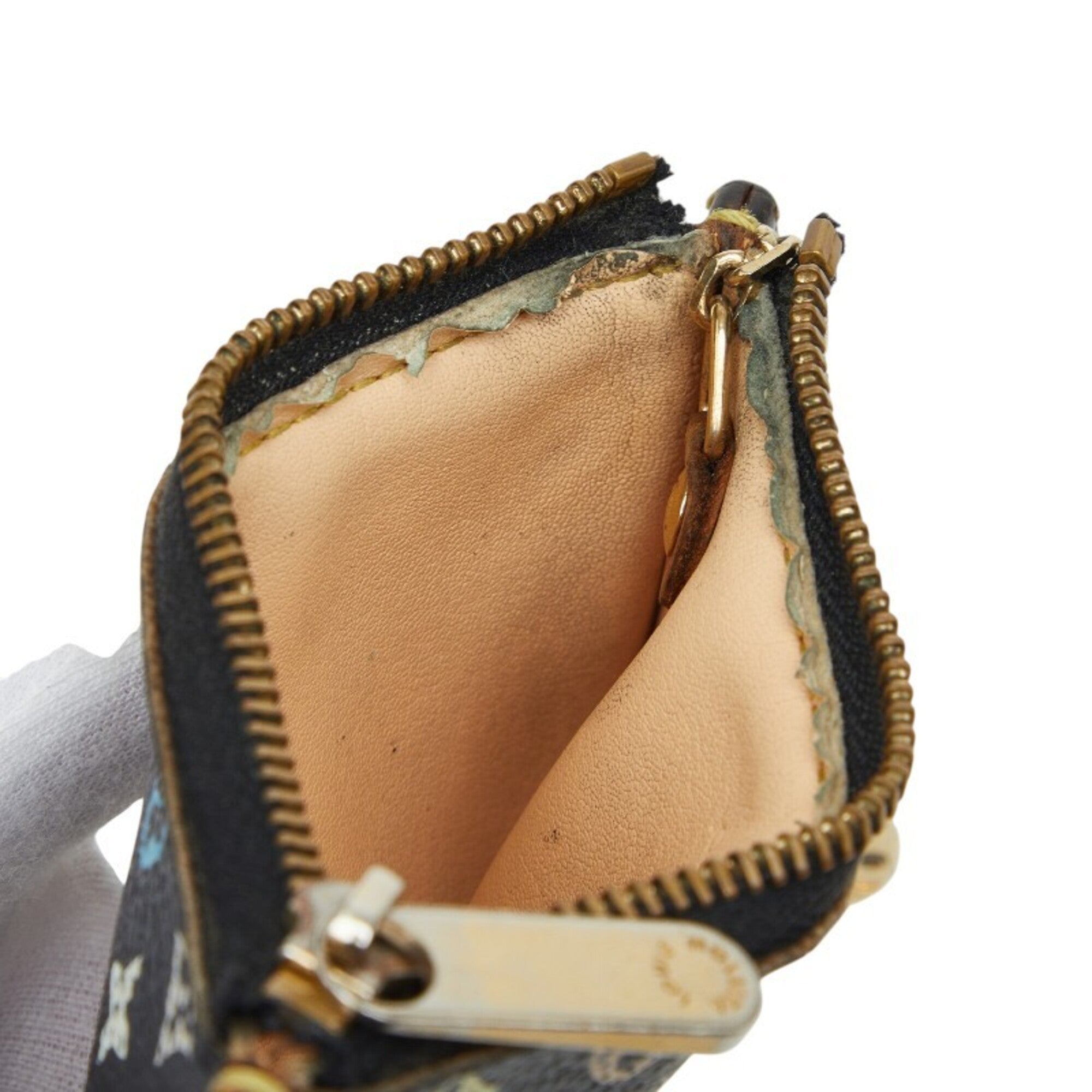 Louis Vuitton Black Multi-Color Pvc Leather Coin Purse/Coin Case (Pre-Owned)