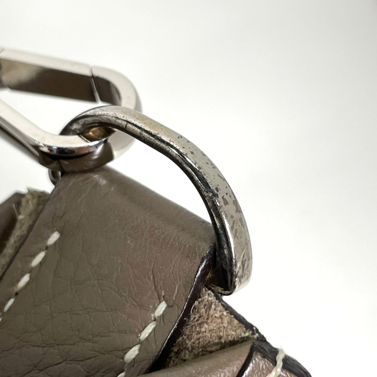 Hermes Evelyne Etoupe Gray Taurillon Clemence Leather Shoulder Bag (Pre-Owned)