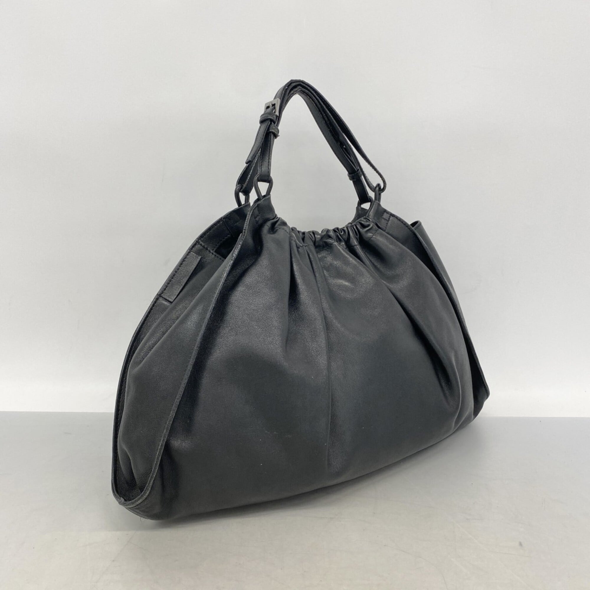 Gucci Black Leather Handbag (Pre-Owned)