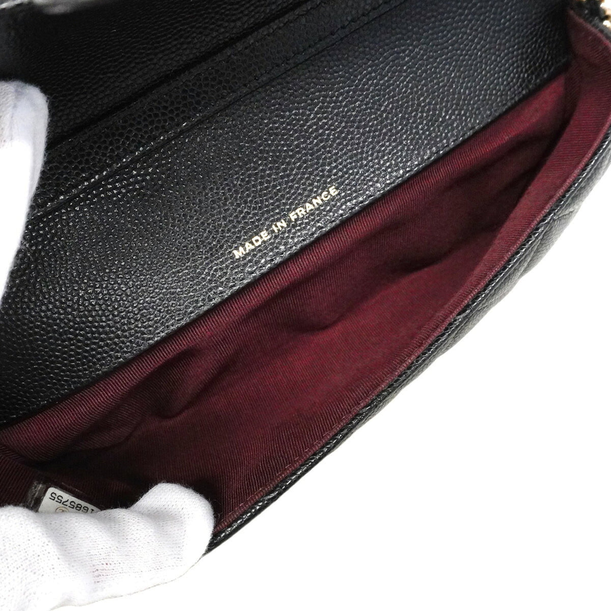 Chanel Black Grained Calfskin Shoulder Bag (Pre-Owned)