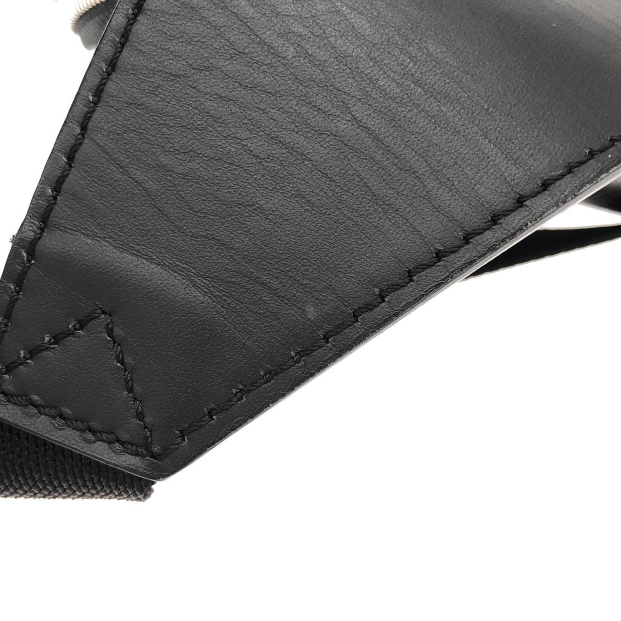 Louis Vuitton Black Coated Canvas Leather Shoulder Bag (Pre-Owned)