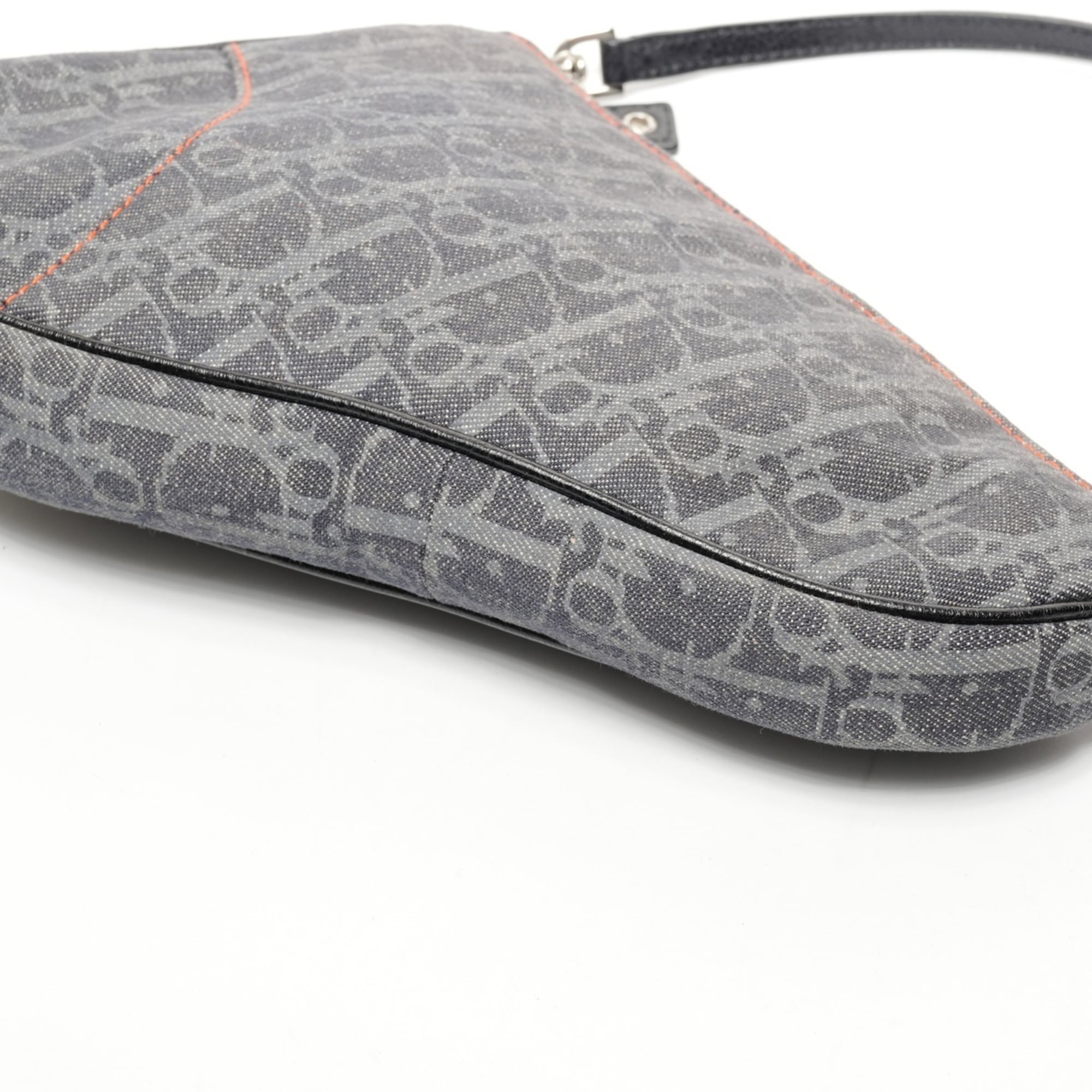 Christian Dior Navy Saddle Bag Shoulder Bag (Pre-Owned)
