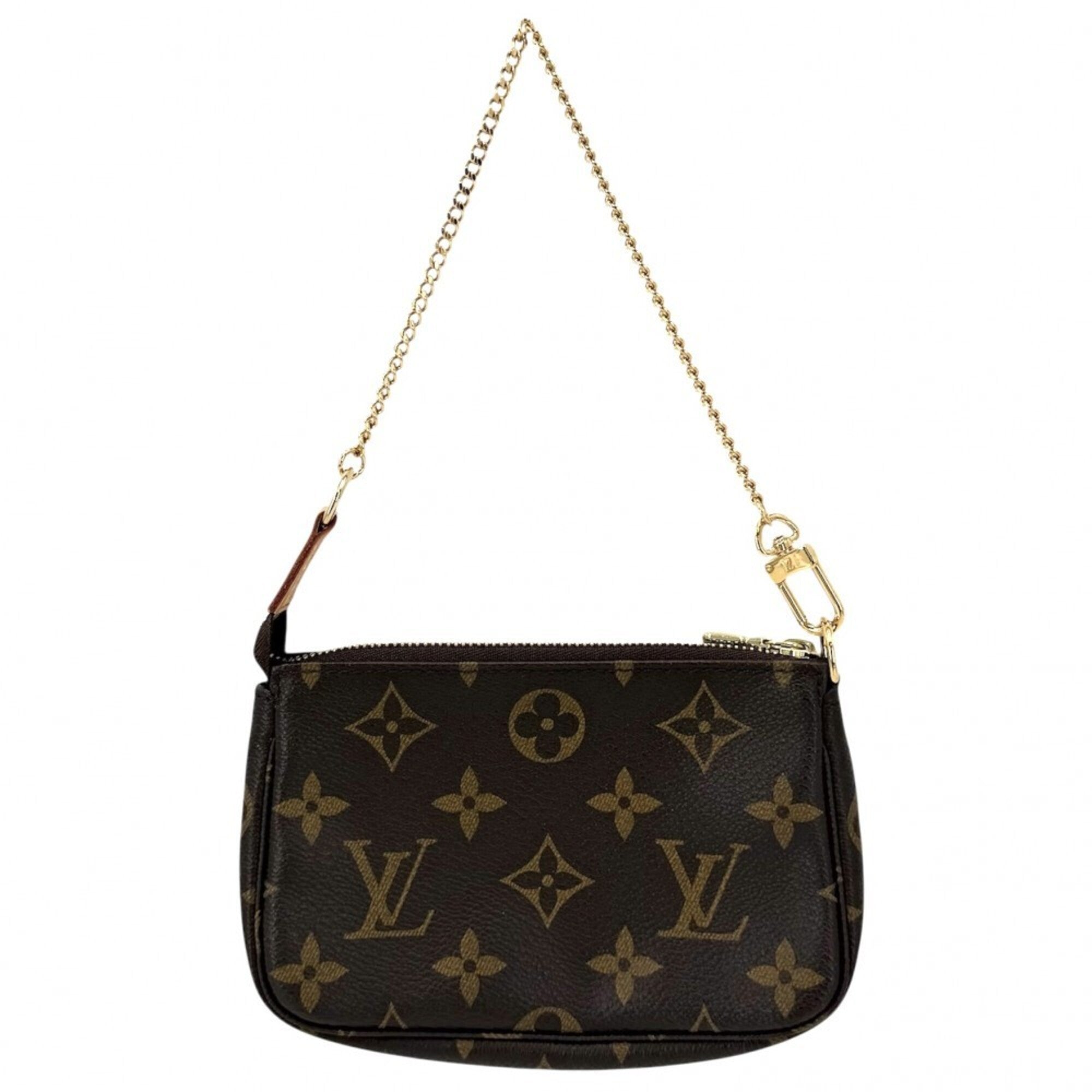 Louis Vuitton Brown Monogram Handbag Pochette Pouch (Pre-Owned)