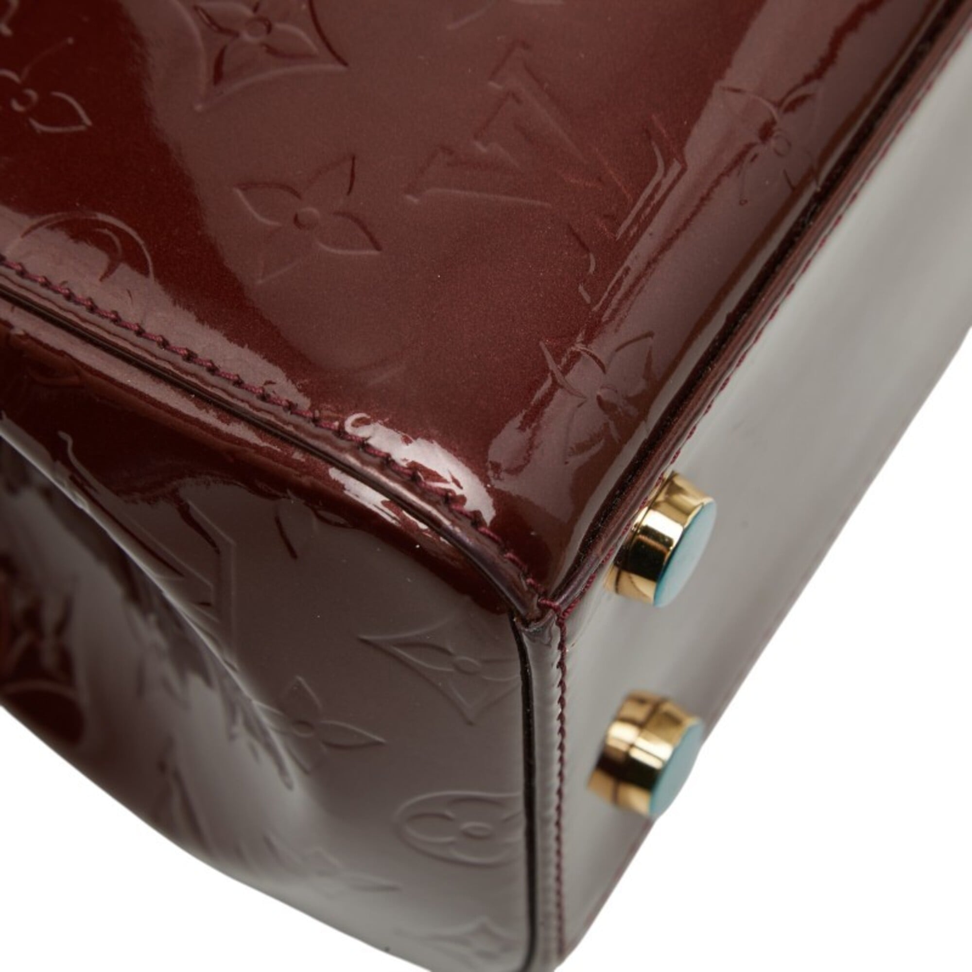 Louis Vuitton Rouge Fauviste Patent Leather Handbag Shoulder Bag (Pre-Owned)