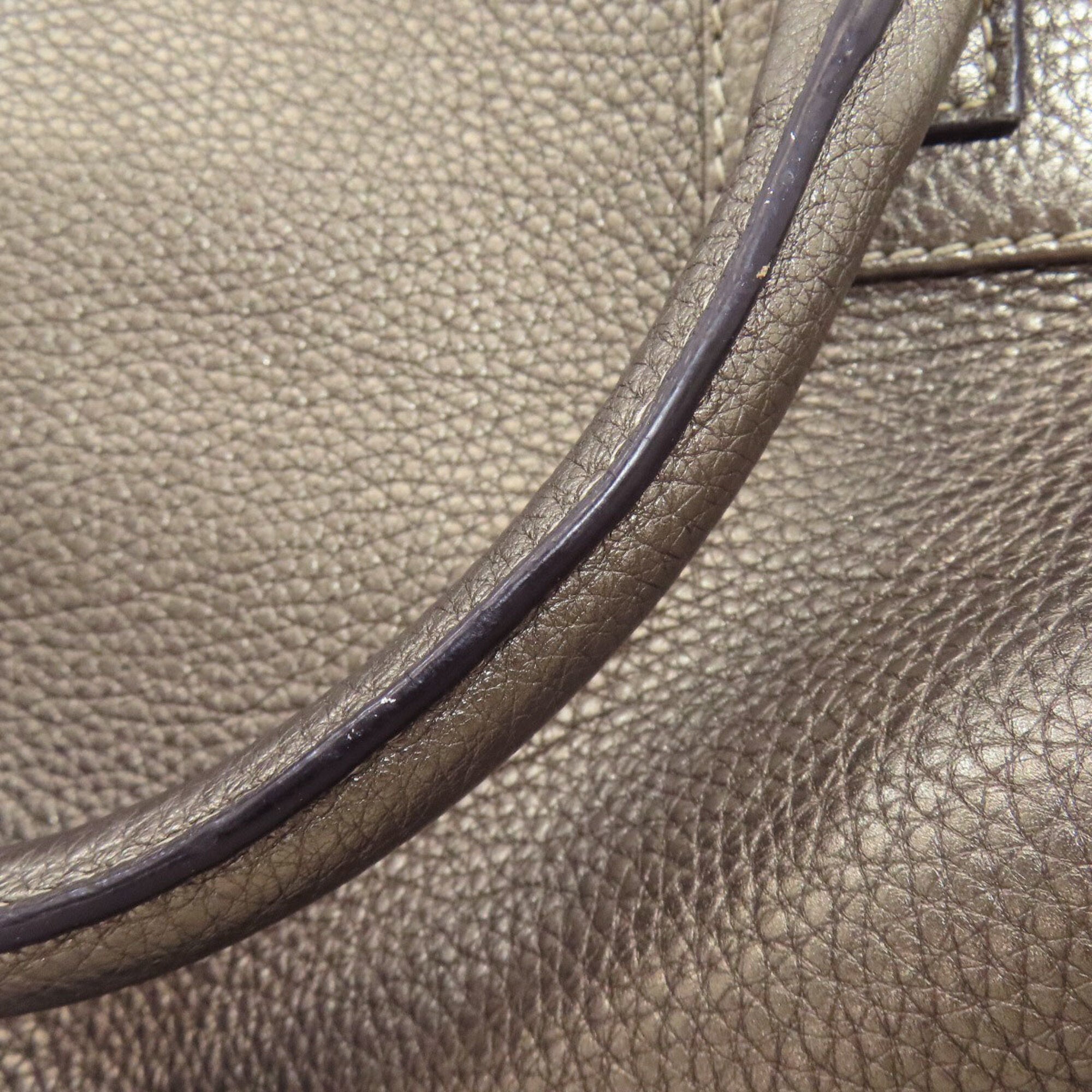 Loewe Bronze Leather Handbag (Pre-Owned)