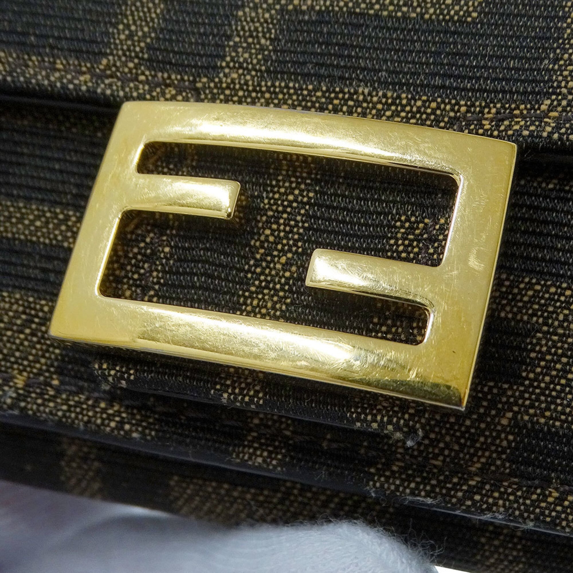 Fendi Brown Canvas Wallet (Tri-Fold) (Pre-Owned)