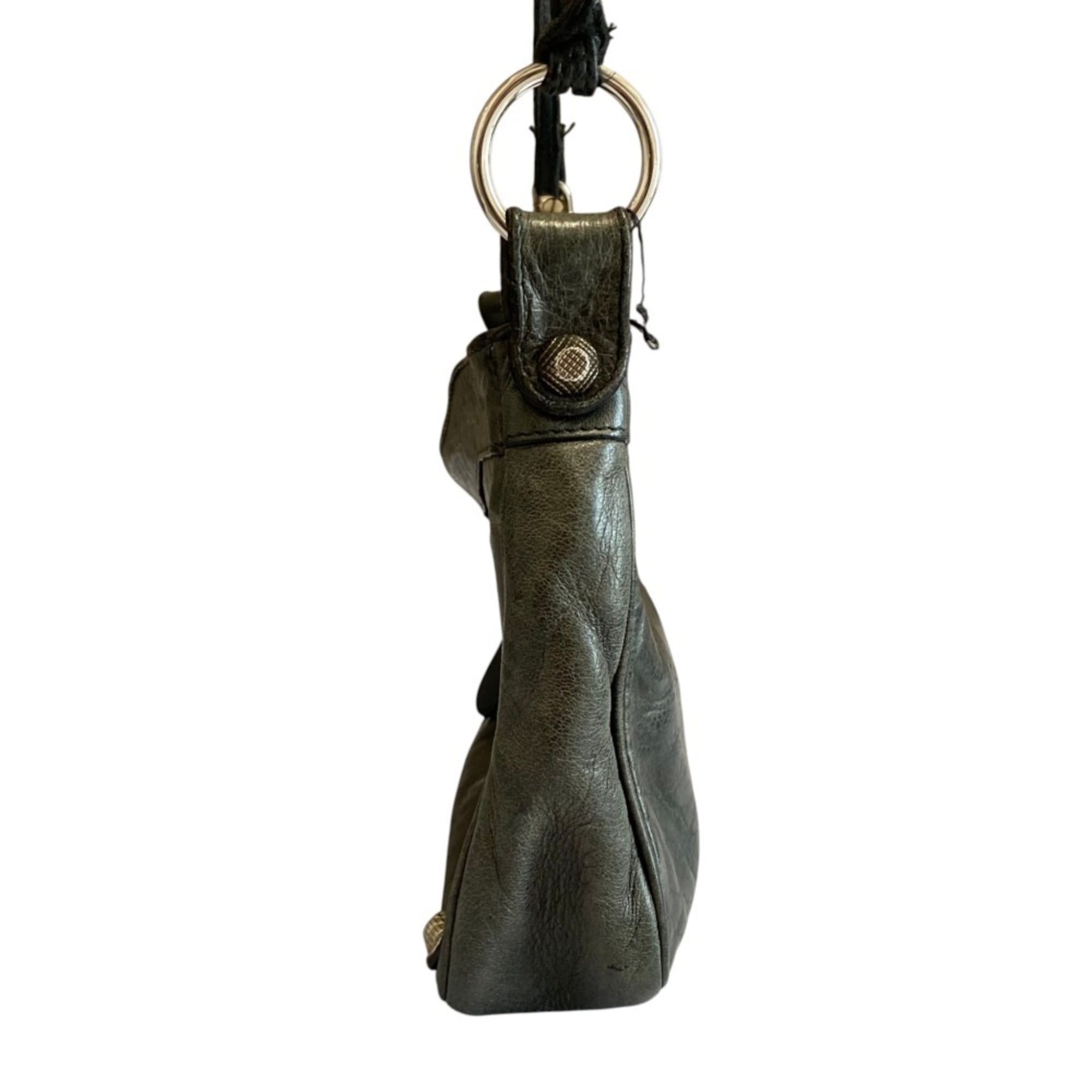 Balenciaga Khaki Leather Shoulder Bag (Pre-Owned)
