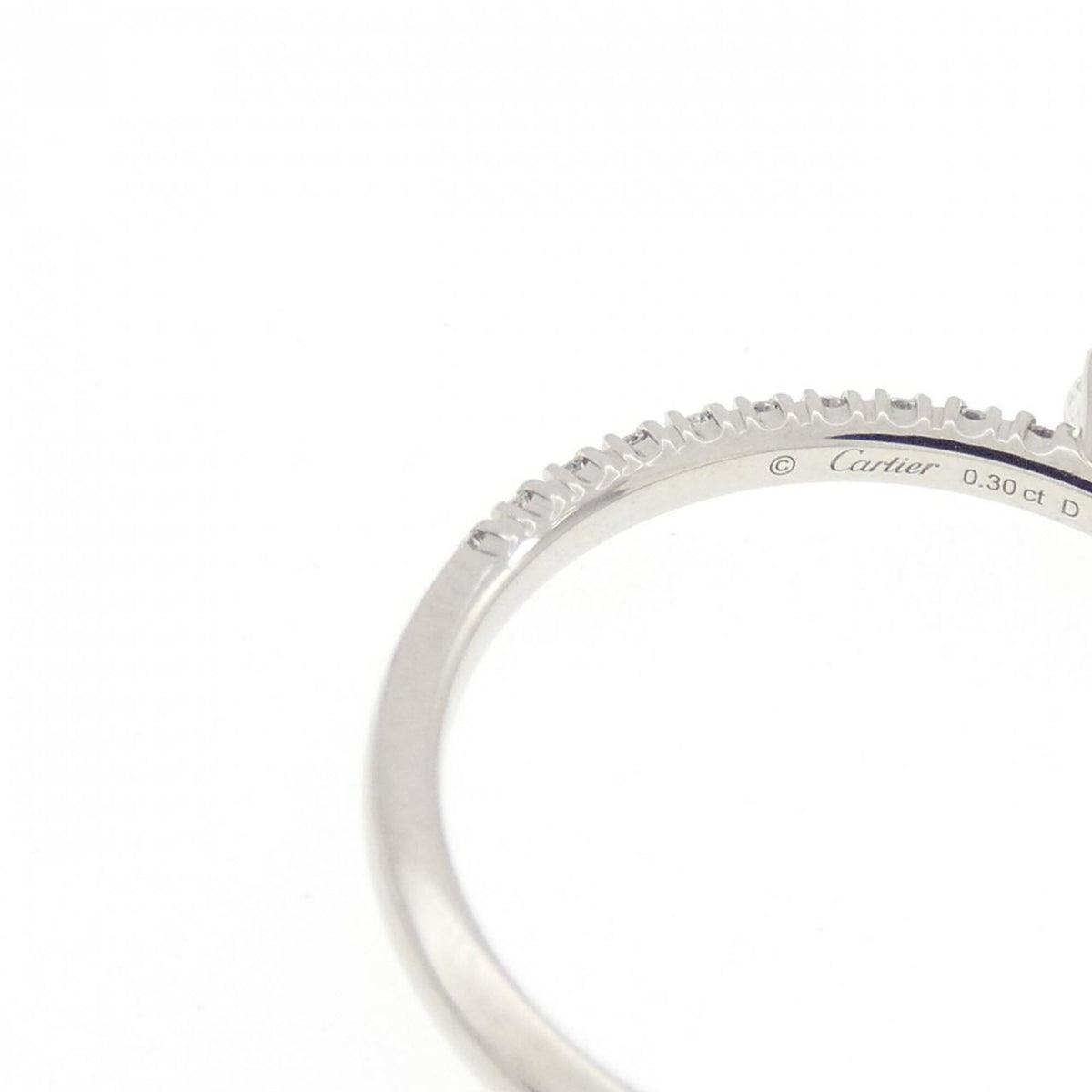 Cartier Silver Platinum 950 Anniversary Ring (Pre-Owned)