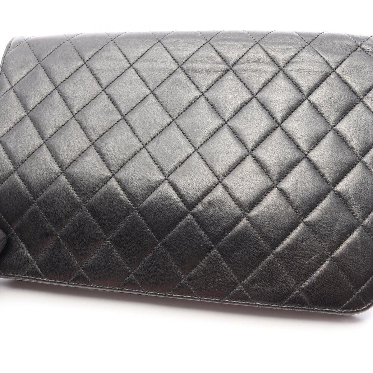 Chanel Black Leather Handbag Shoulder Bag (Pre-Owned)