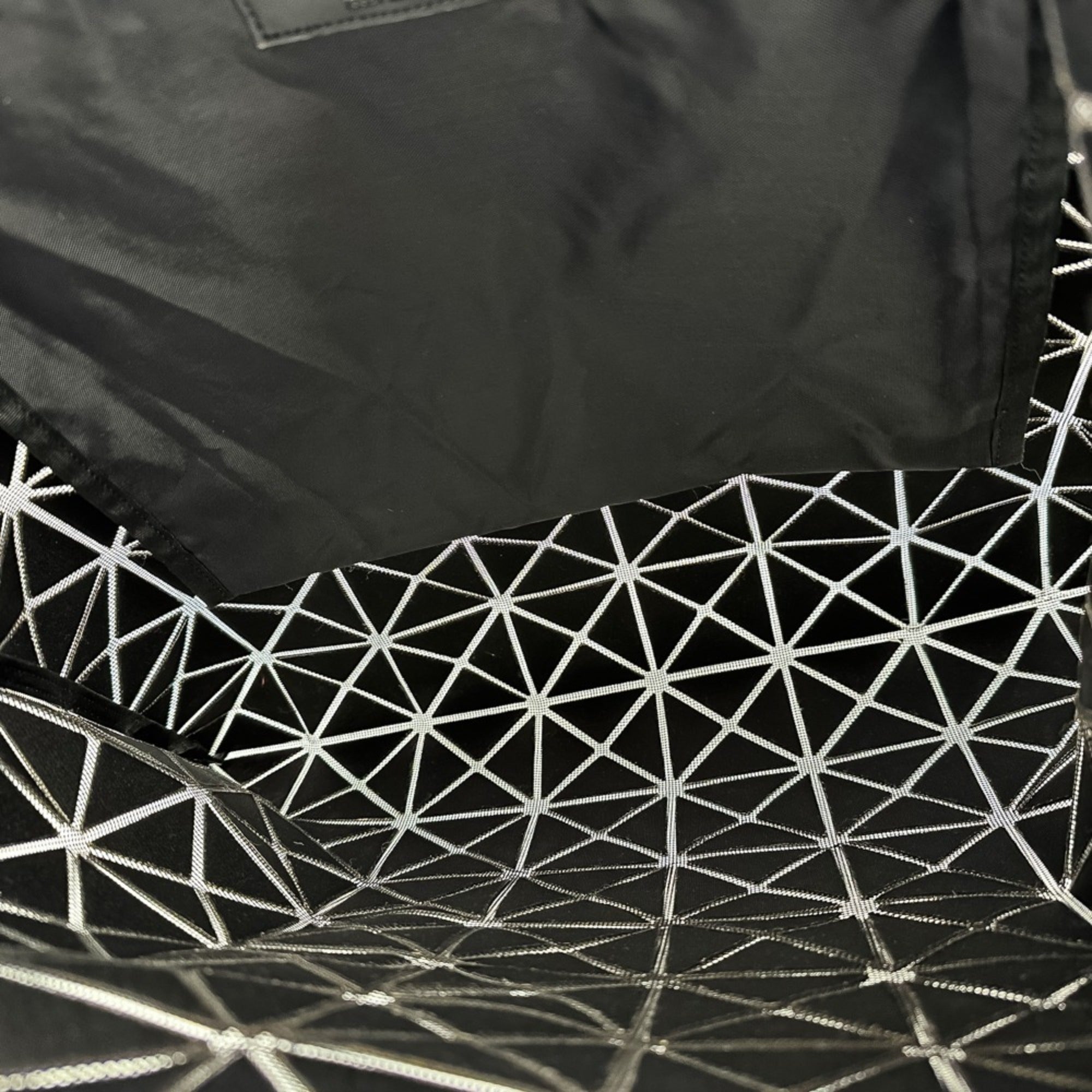 Bao Bao Issey Miyake Black Polyester Nylon Vinyl Tote Bag (Pre-Owned)