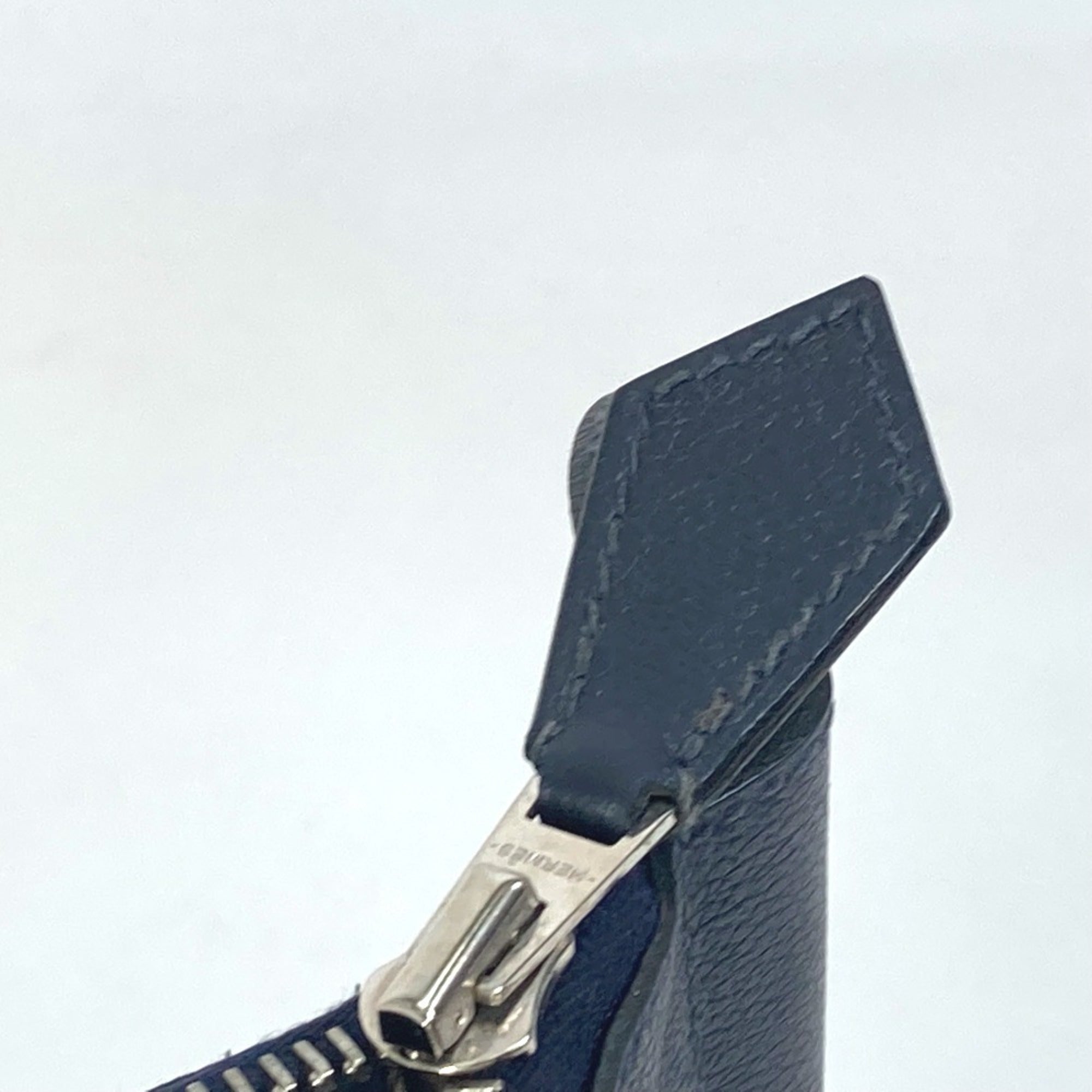 Hermes Blue Nuit Navy Leather Shoulder Bag (Pre-Owned)