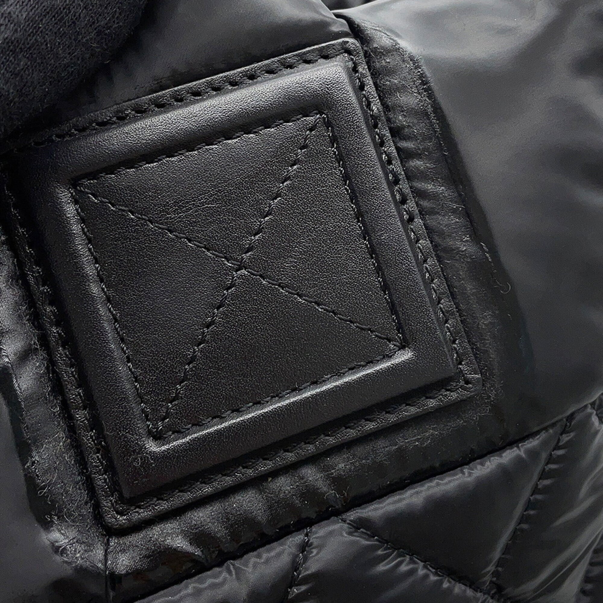 Chanel Black Nylon Handbag Tote Bag (Pre-Owned)