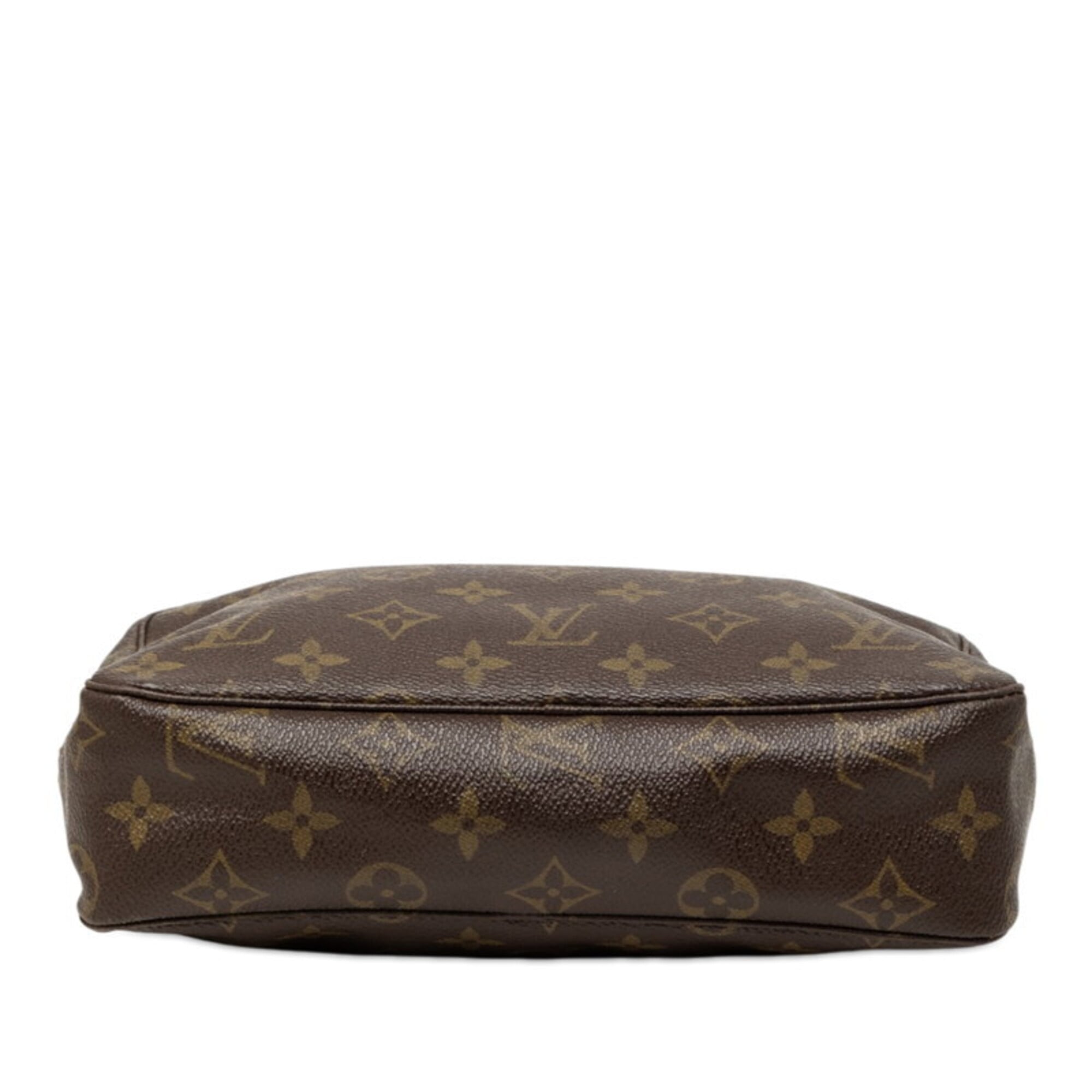 Louis Vuitton Brown Pvc Leather Clutch Bag Handbag Pouch (Pre-Owned)