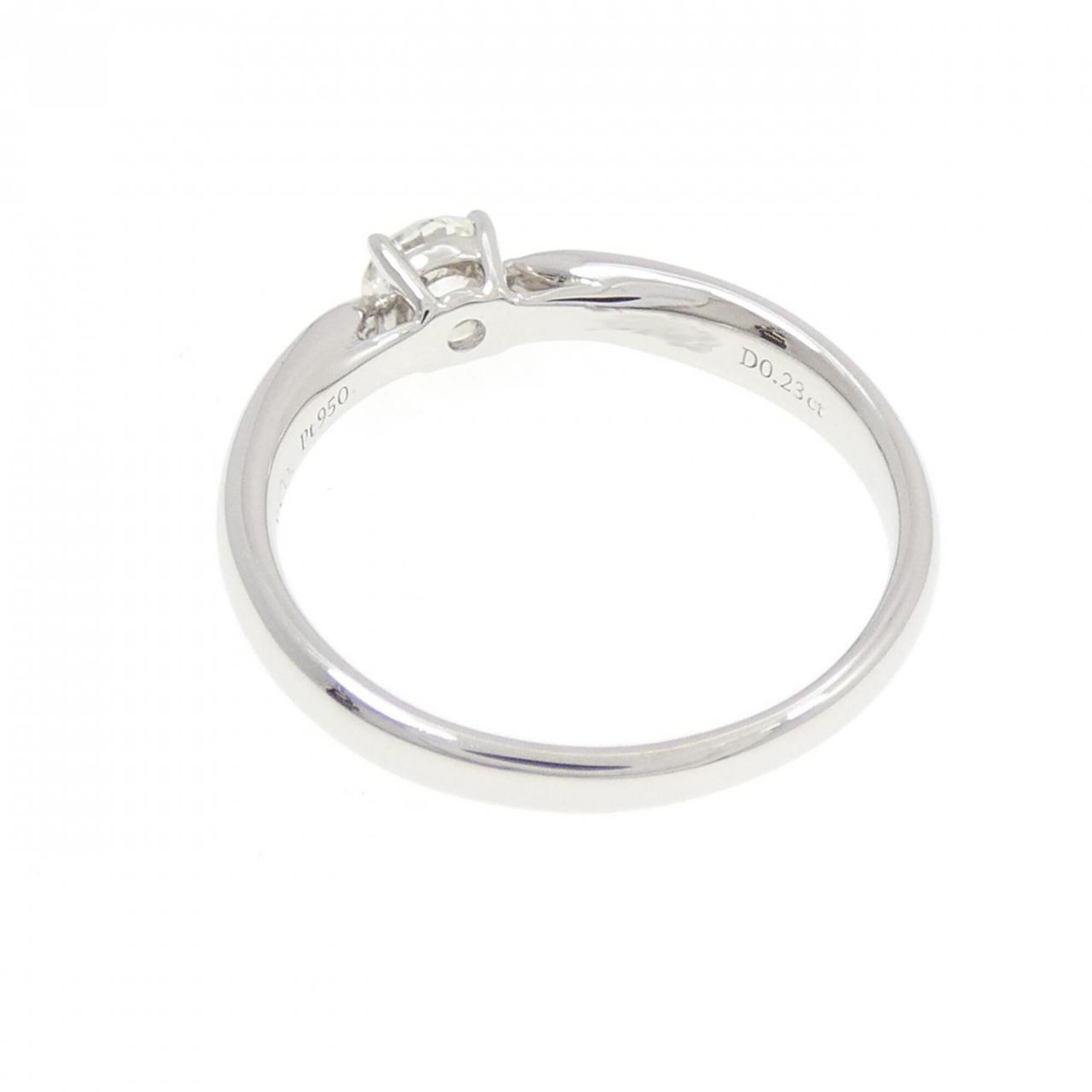 Tiffany Platinum Platinum 950 Band Ring (Pre-Owned)