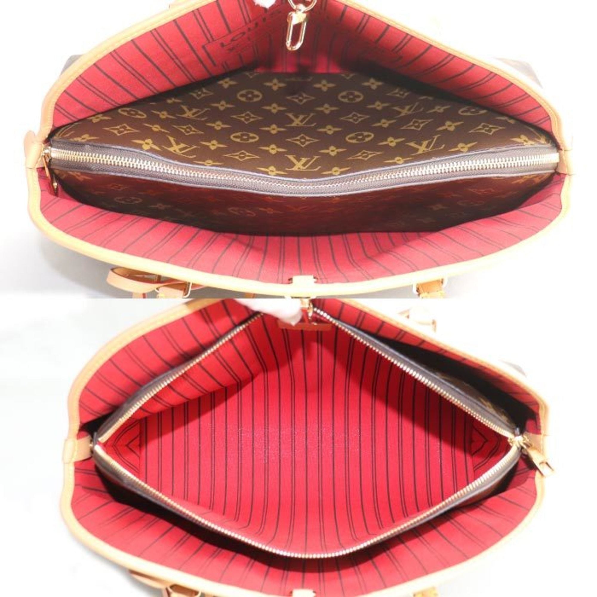 Louis Vuitton Brown Monogram Pouch Tote Bag (Pre-Owned)