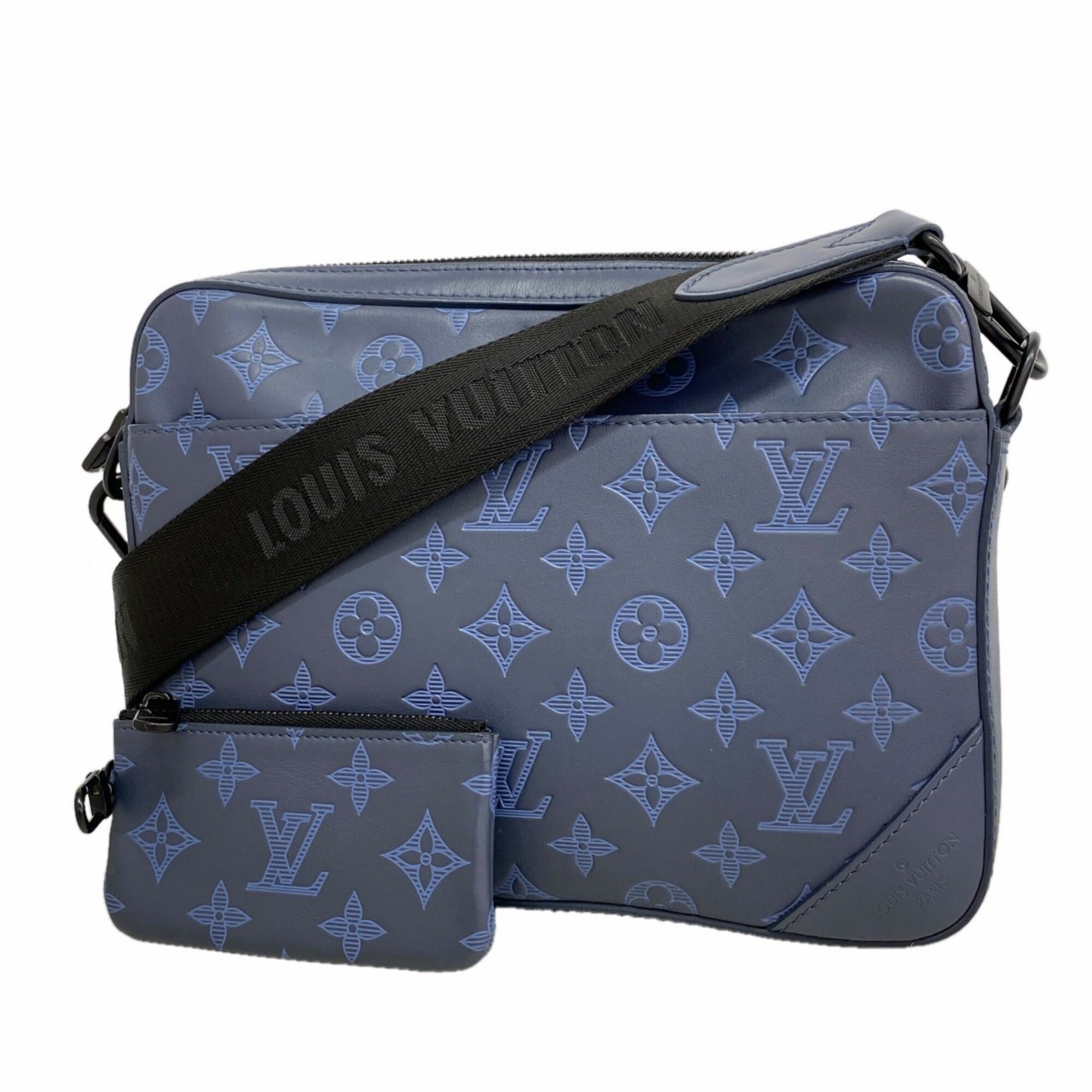 Louis Vuitton Navy Shoulder Bag (Pre-Owned)