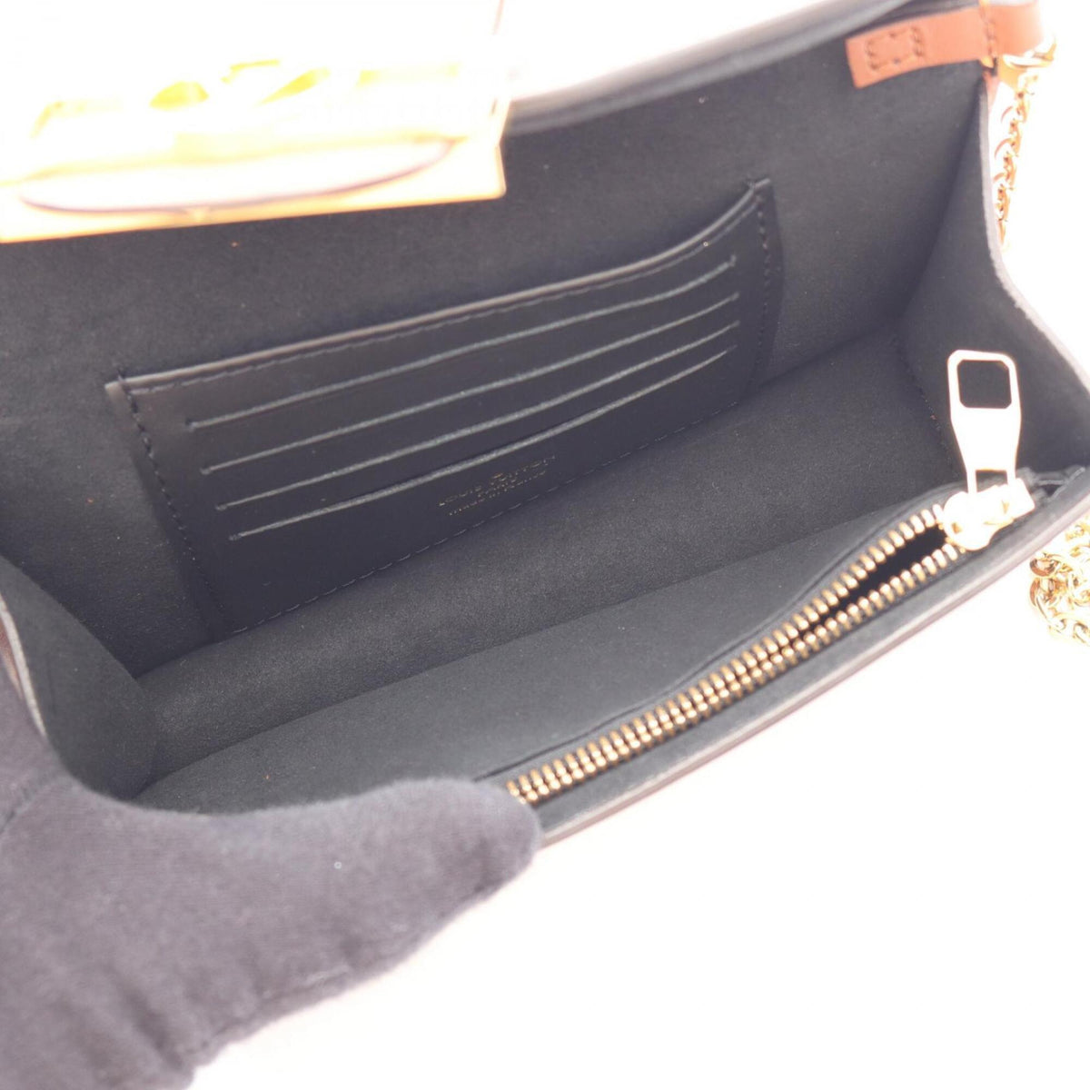 Louis Vuitton Beige Brown Coated Canvas Leather Handbag Shoulder Bag (Pre-Owned)