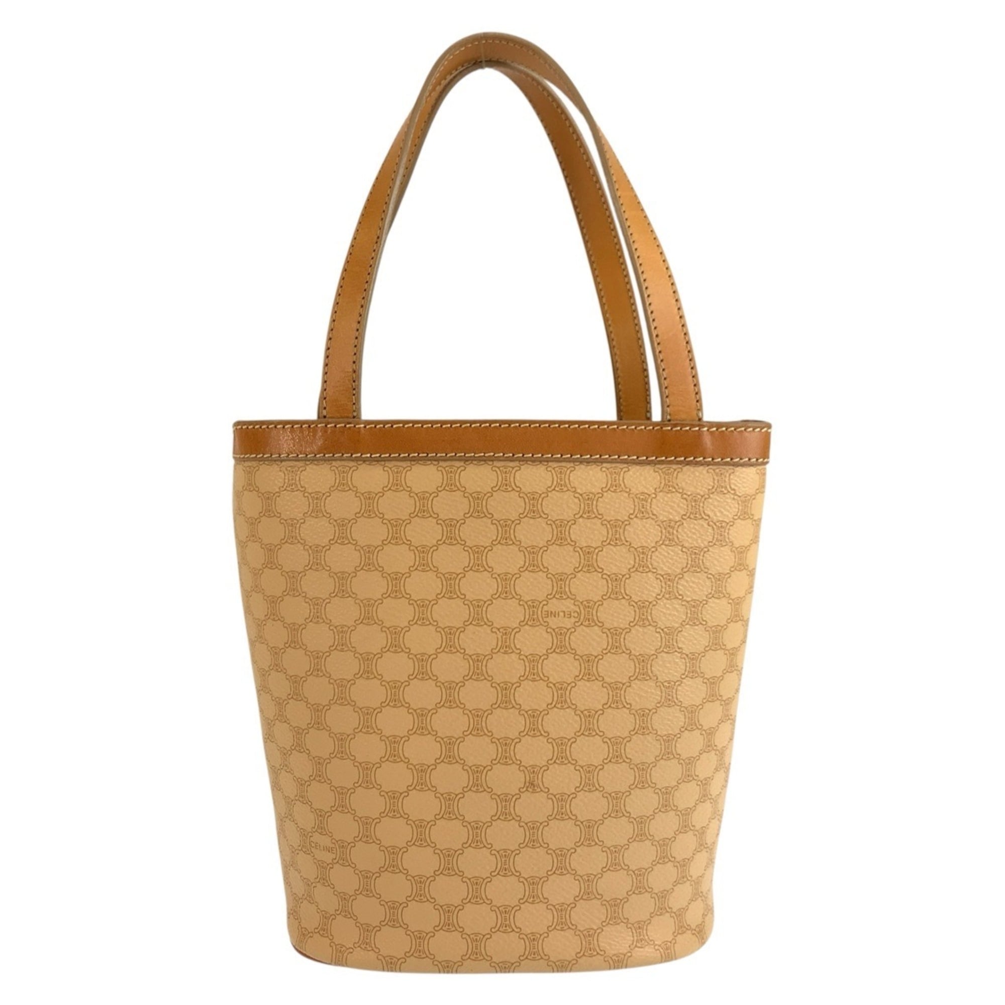 Celine Beige Brown Pvc Handbag Tote Bag (Pre-Owned)