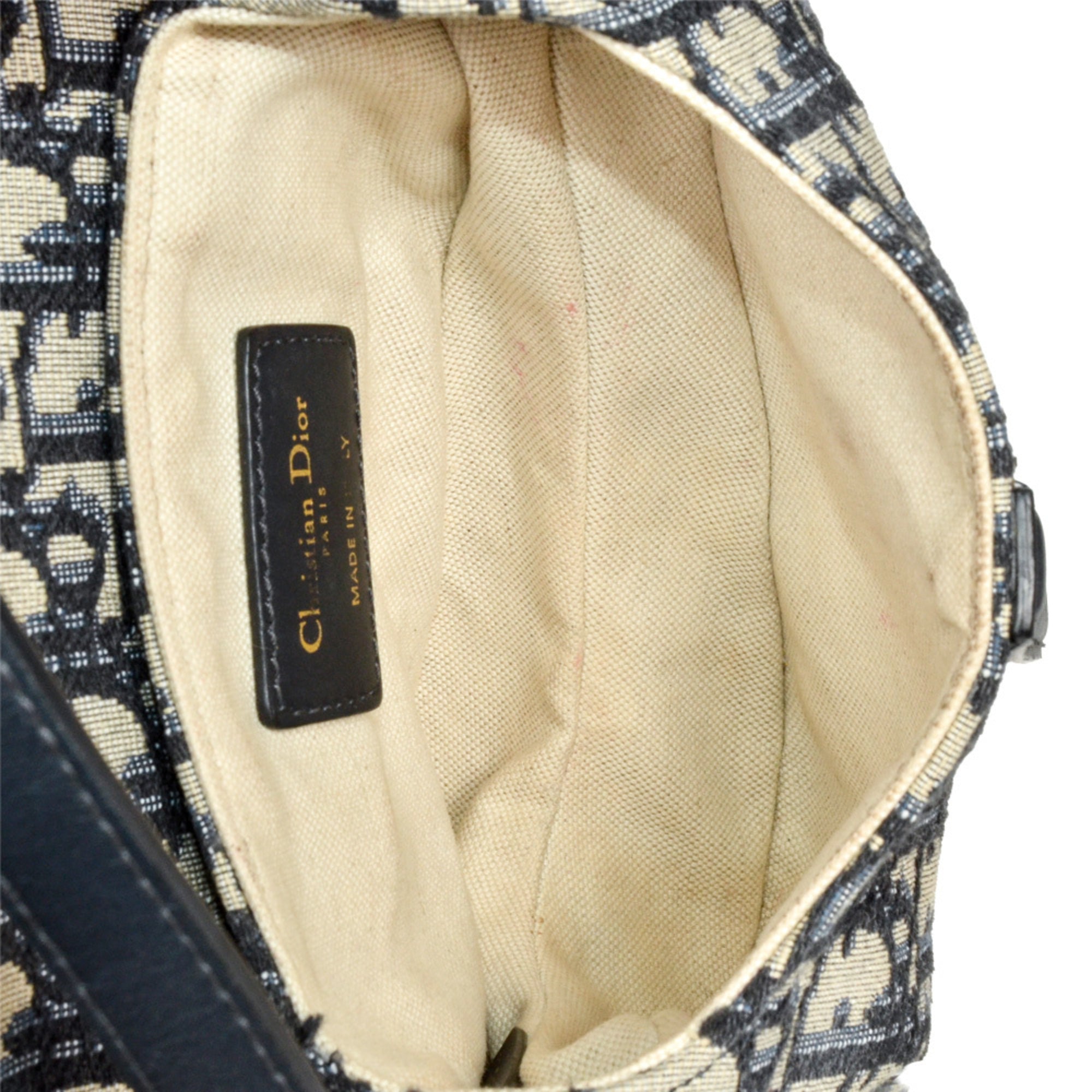 Christian Dior Navy Canvas Shoulder Bag (Pre-Owned)