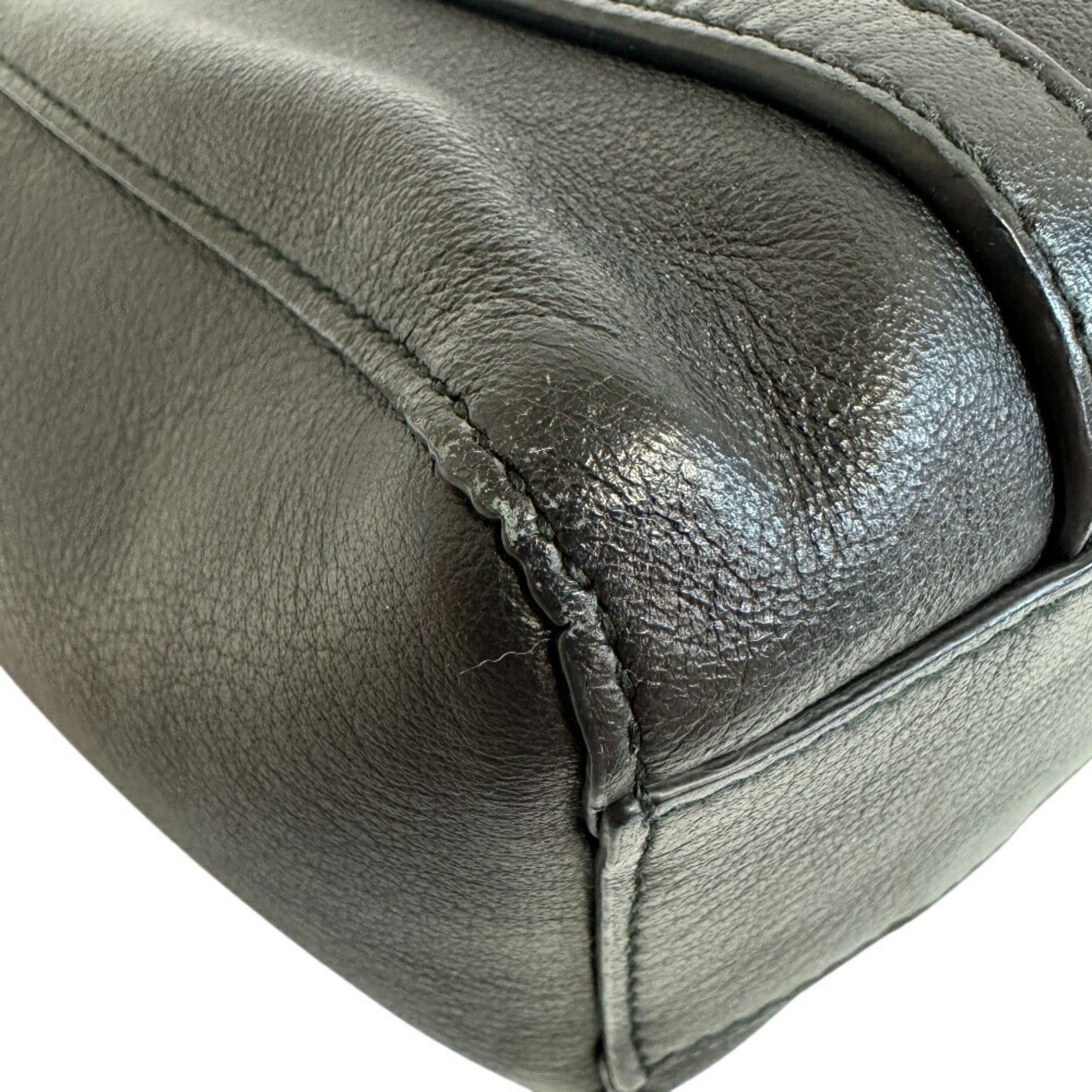 Balenciaga Black Leather Handbag (Pre-Owned)
