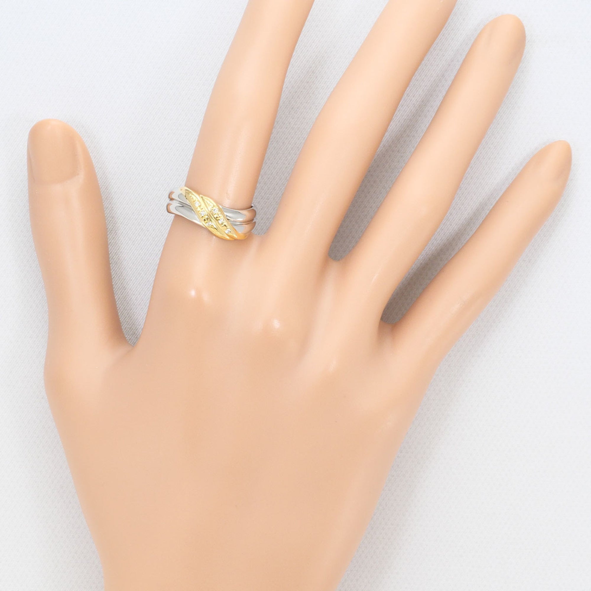 Unbranded Platinum Yellow Gold Yellow Gold (18K) Platinum 900 Band Ring (Pre-Owned)