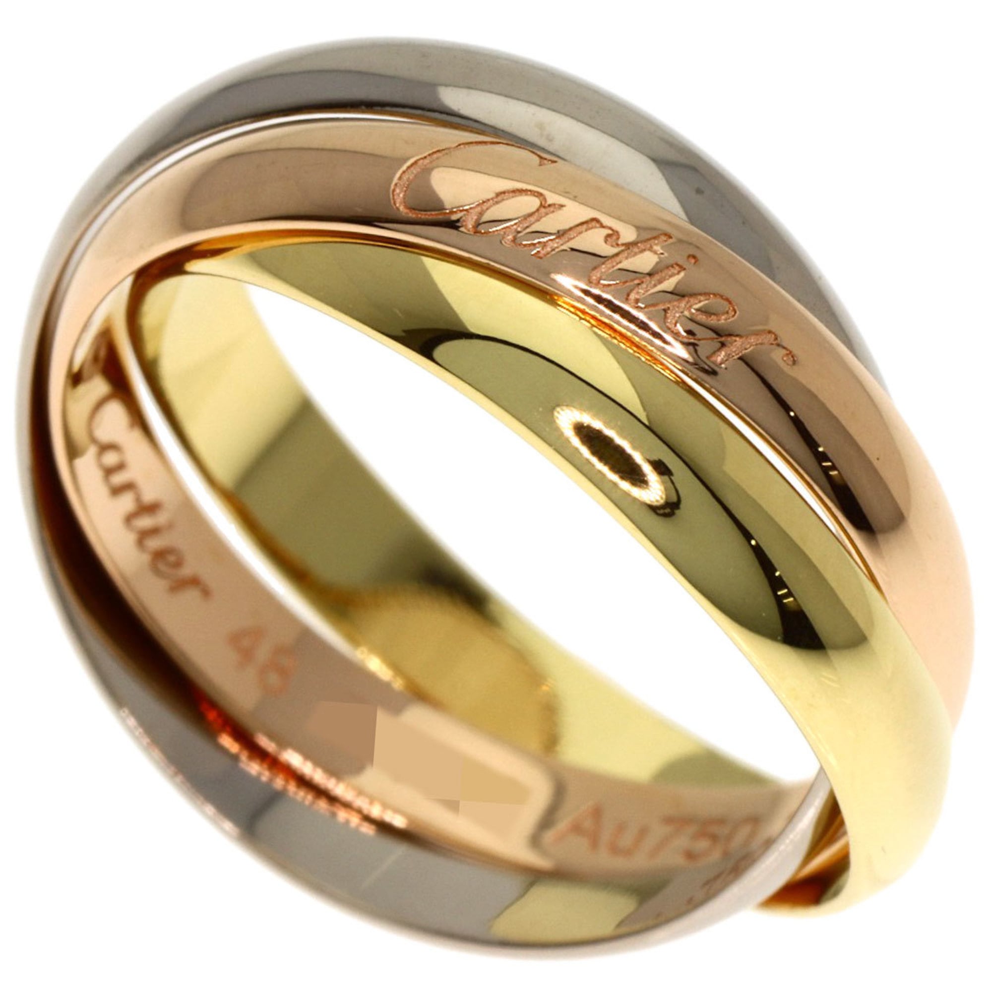 Cartier Trinity Yellow Gold (18K) Pink Gold (18K) White Gold (18K) Band Ring (Pre-Owned)
