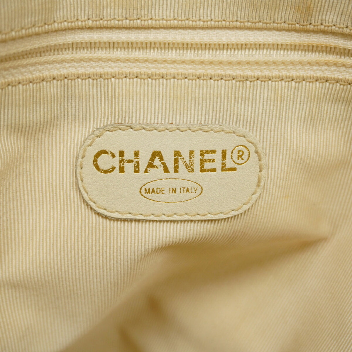 Chanel Light Green Grained Calfskin Tote Bag (Pre-Owned)