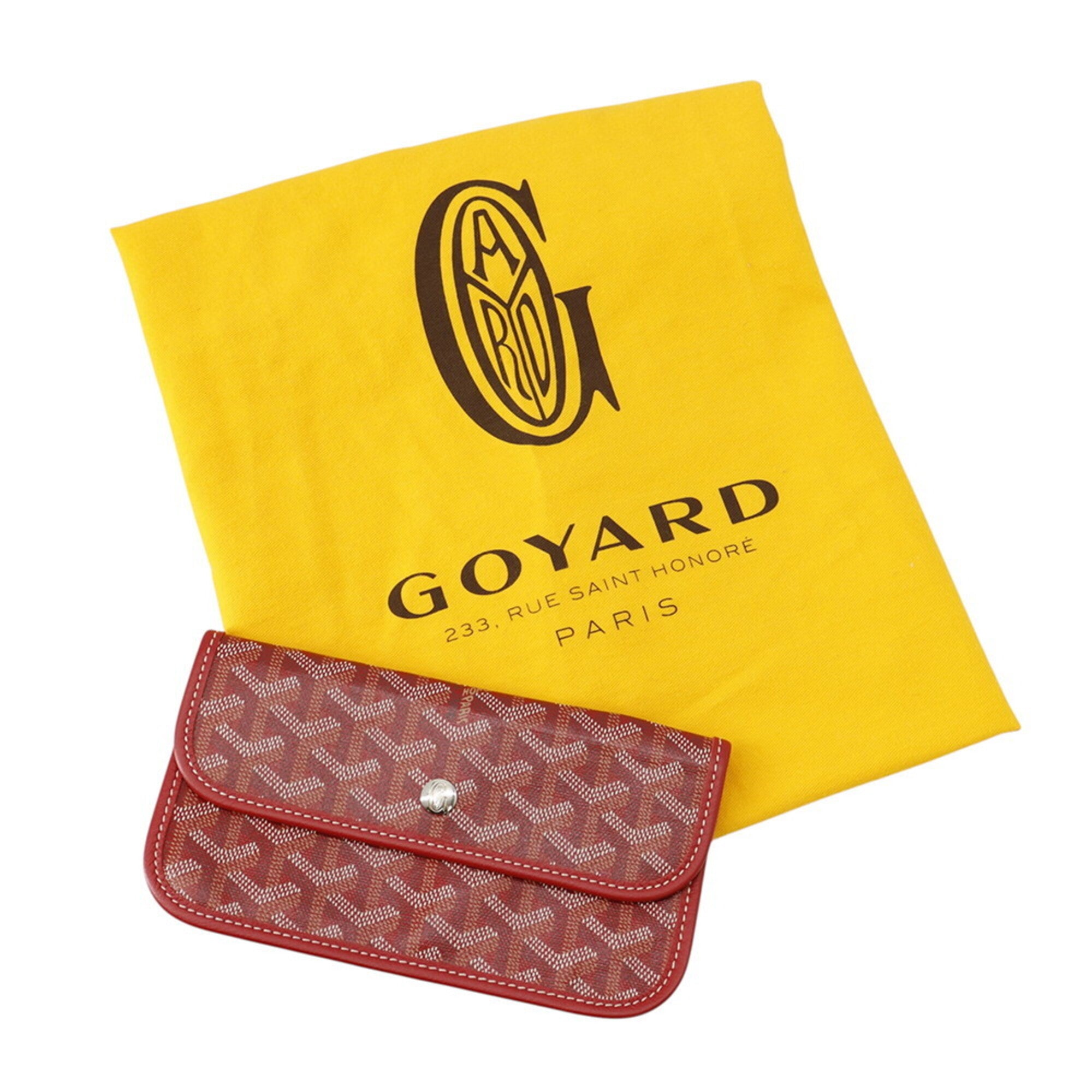Goyard Red Color Pvc Leather Handbag Tote Bag (Pre-Owned)