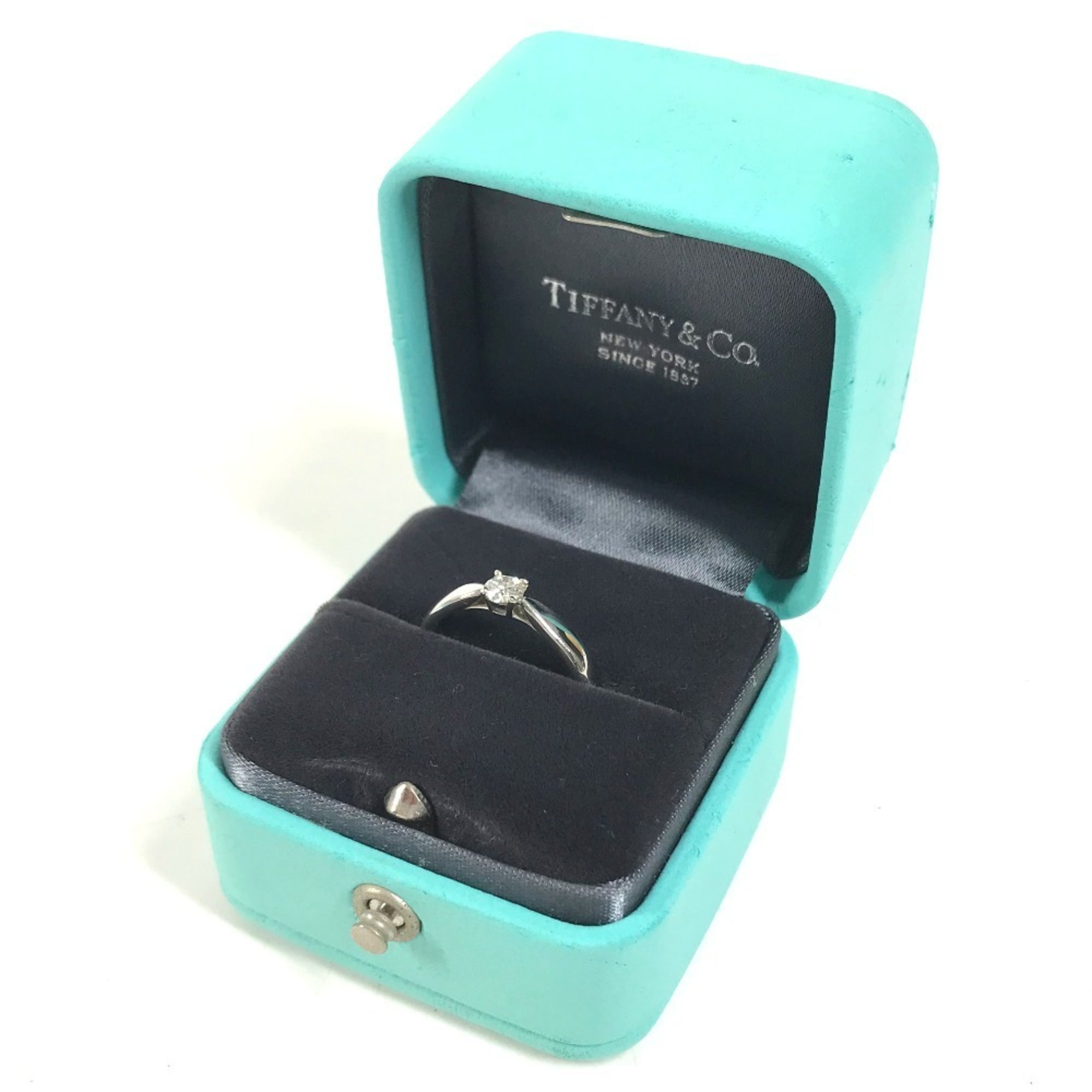 Tiffany Silver Platinum 950 Band Ring (Pre-Owned)