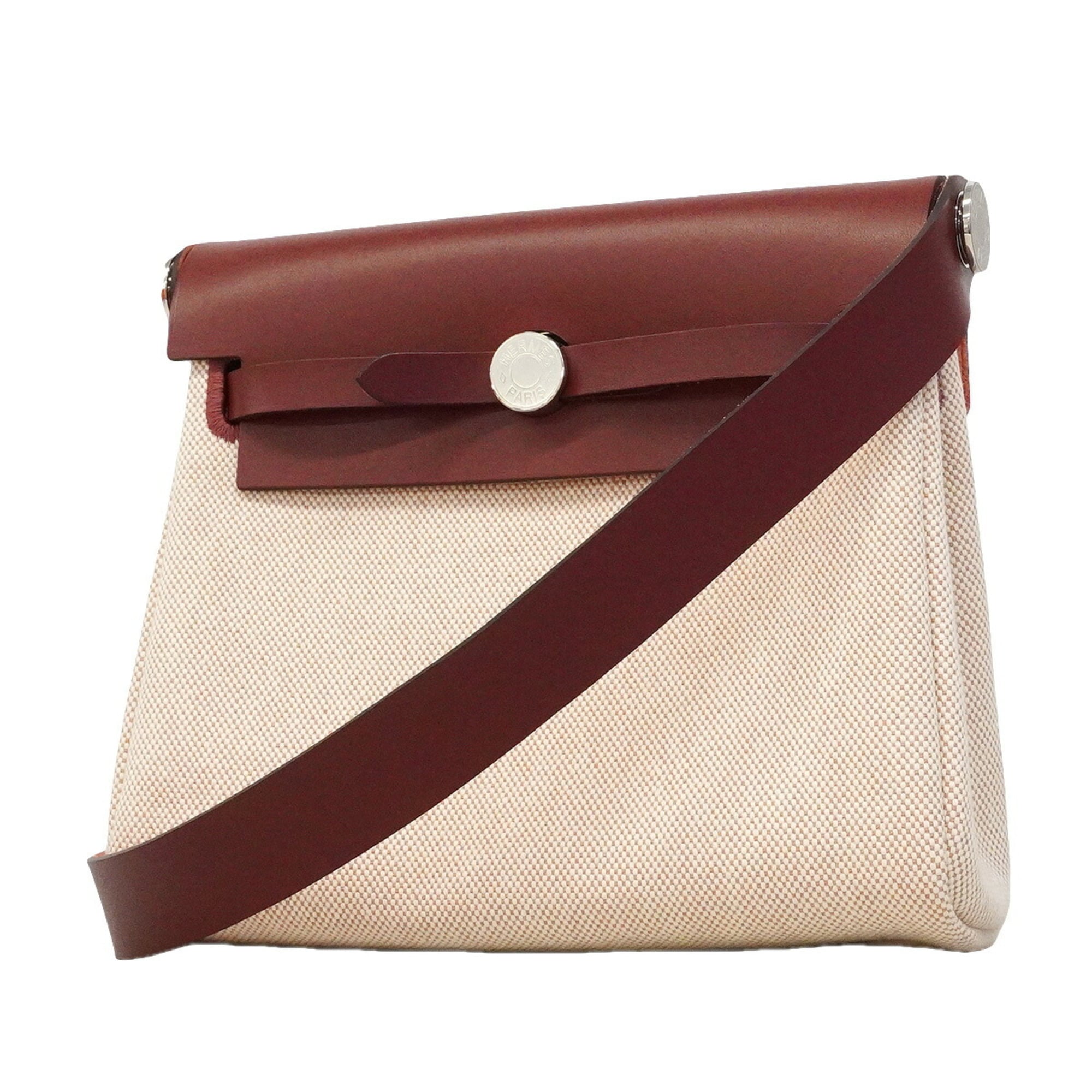 Hermes Rouge H Toile H Shoulder Bag (Pre-Owned)