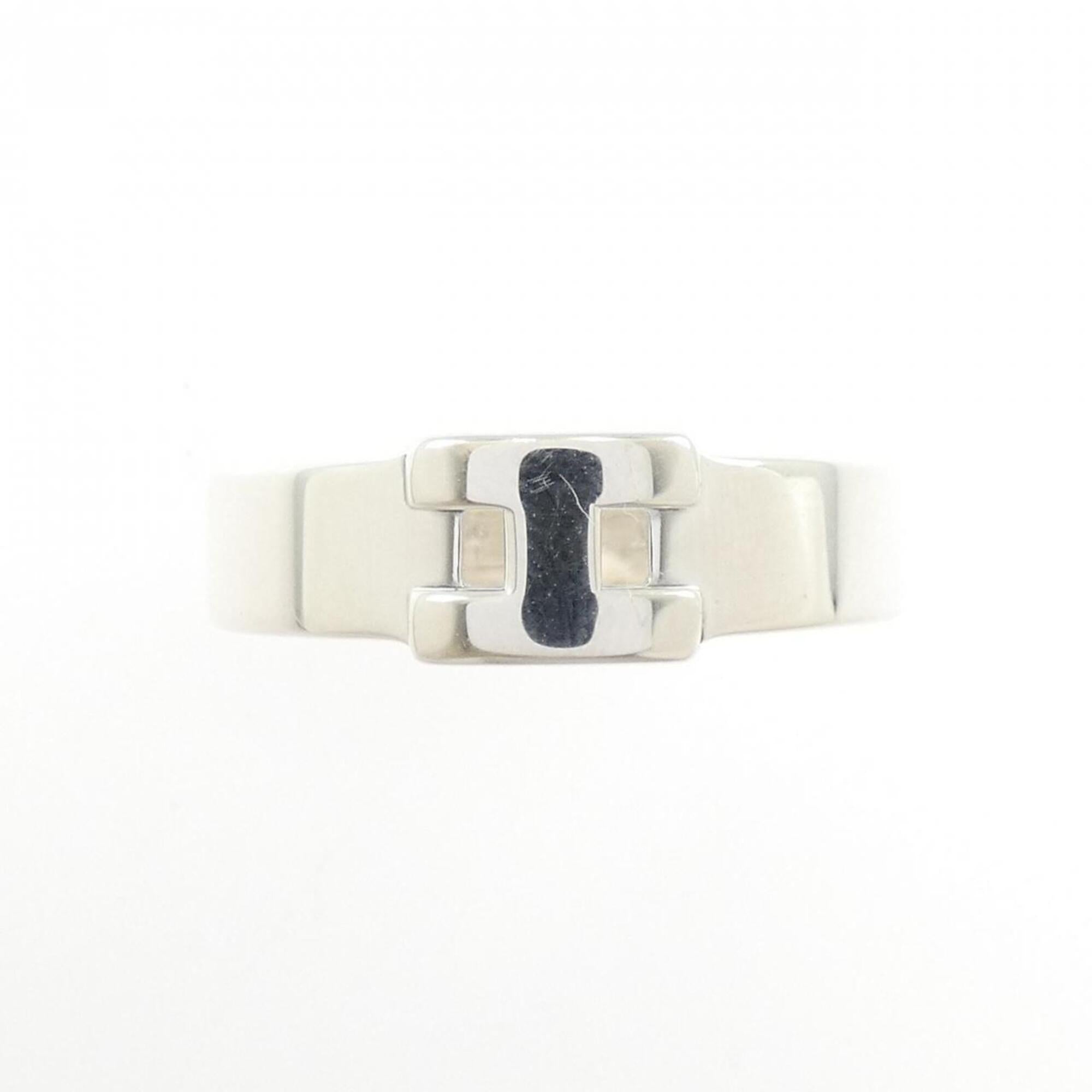 Hermes Silver 925 Band Ring (Pre-Owned)