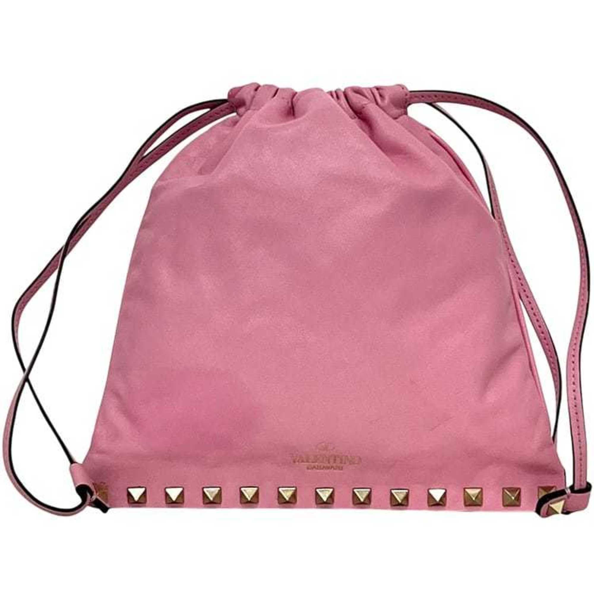 Valentino Garavani Pink Leather Clutch Bag Pouch (Pre-Owned)