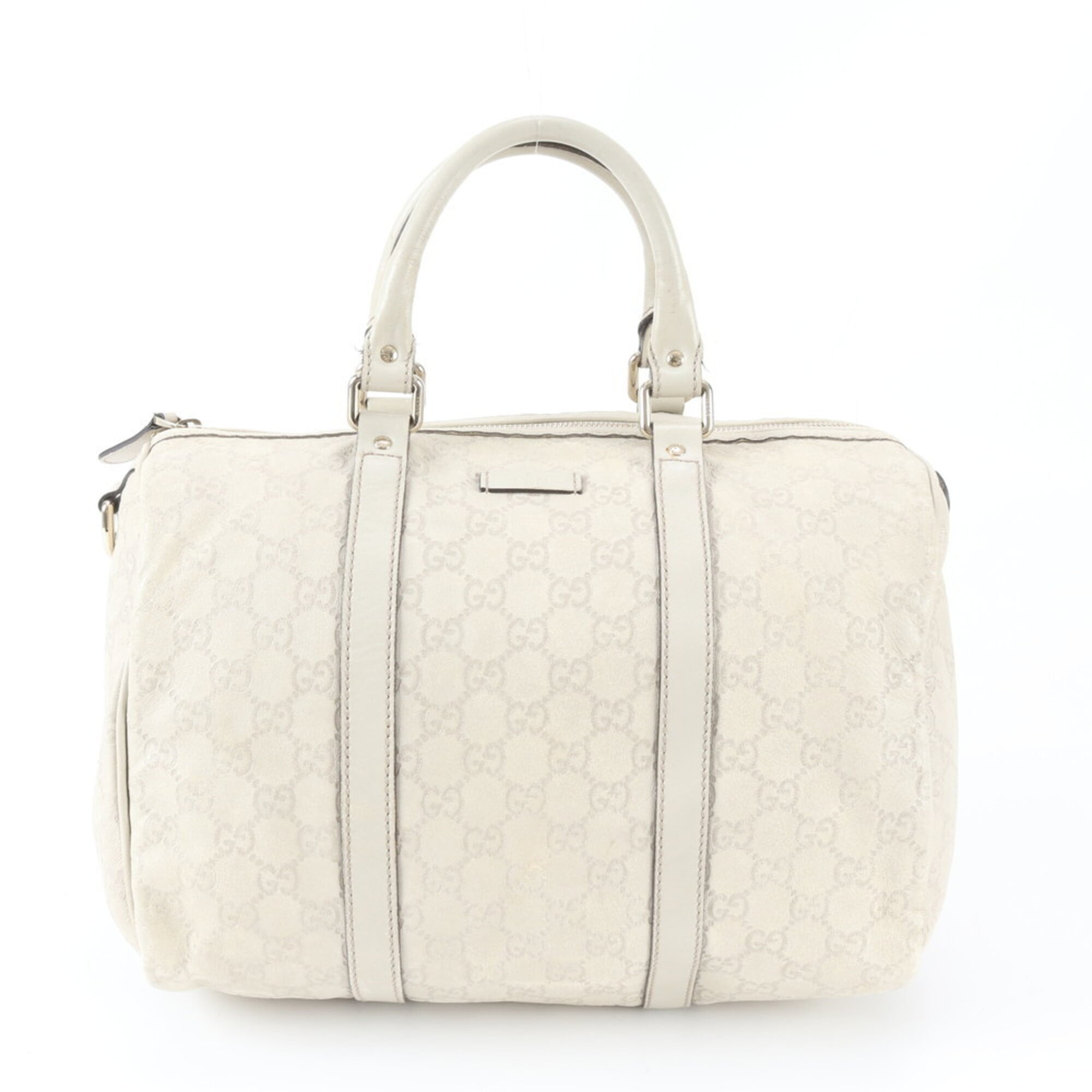 Gucci Guccissima Ivory Leather Handbag (Pre-Owned)
