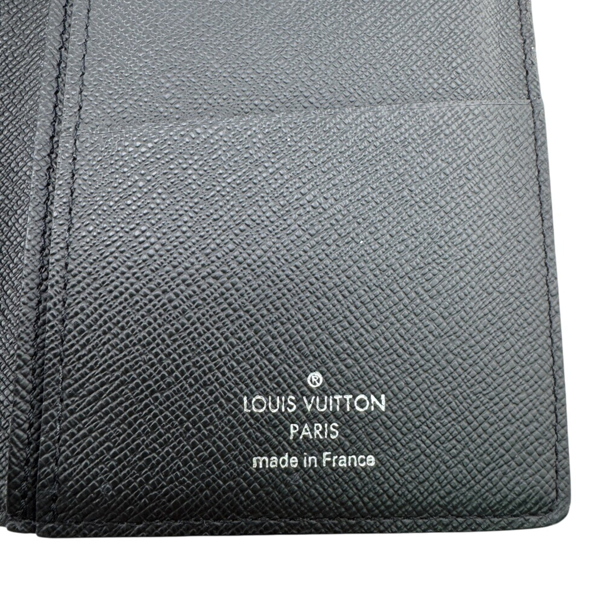 Louis Vuitton Damier Graphite Black Gray Leather Long Wallet (Bi-Fold) (Pre-Owned)