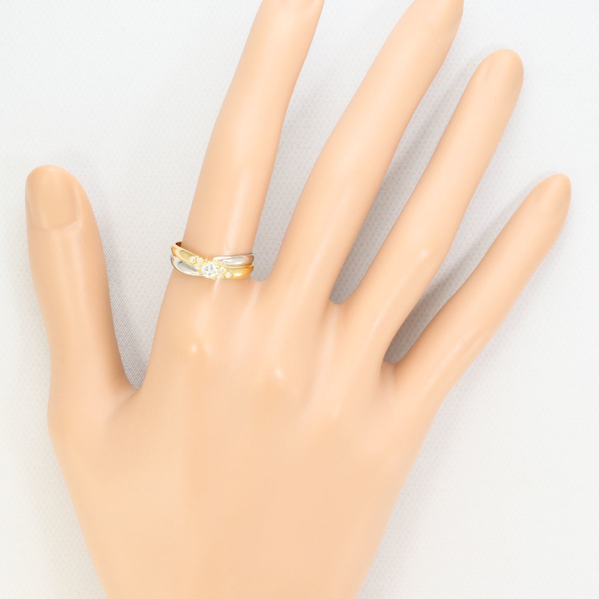Unbranded Platinum Yellow Gold Yellow Gold (18K) Platinum 900 Band Ring (Pre-Owned)