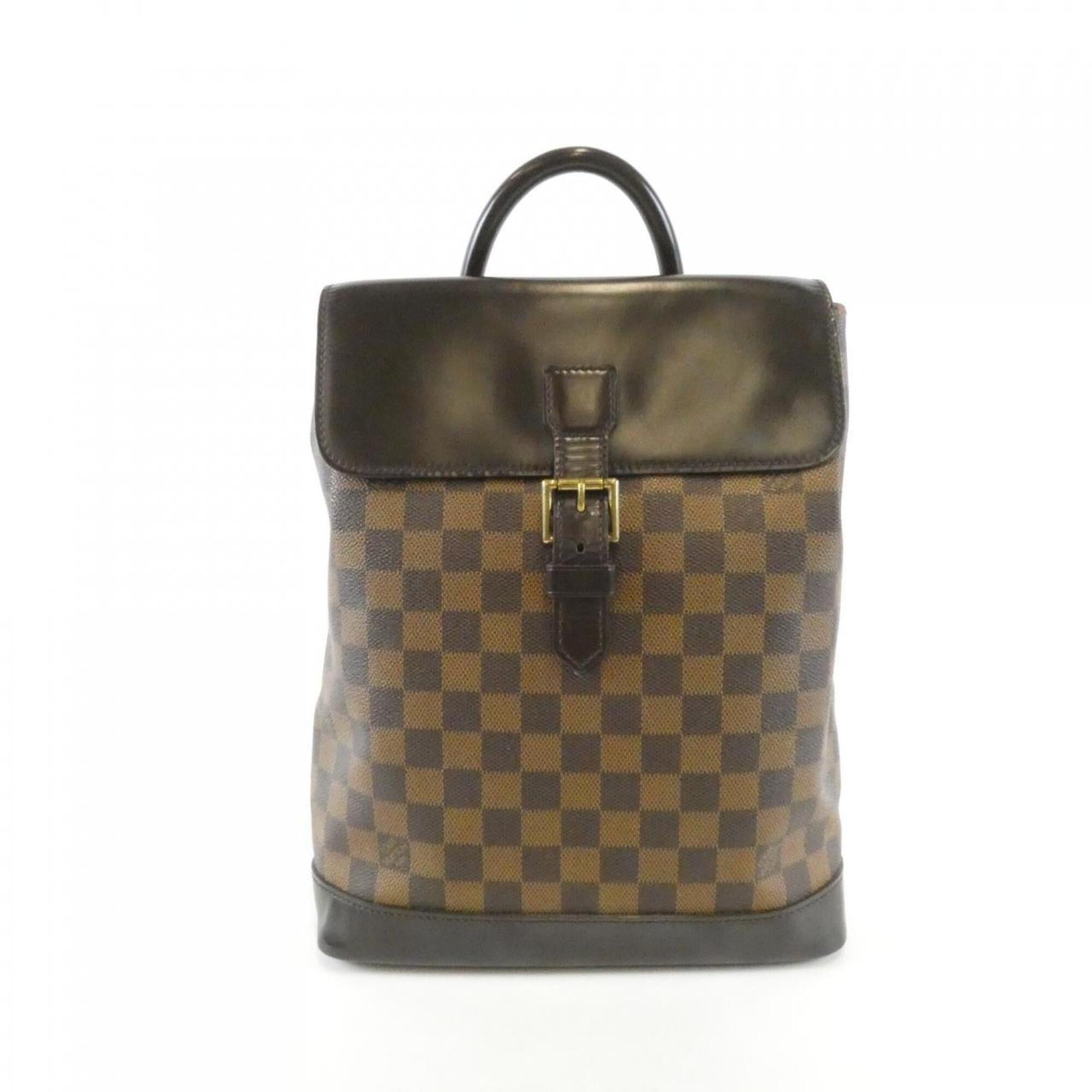Louis Vuitton Brown Coated Canvas Backpack (Pre-Owned)