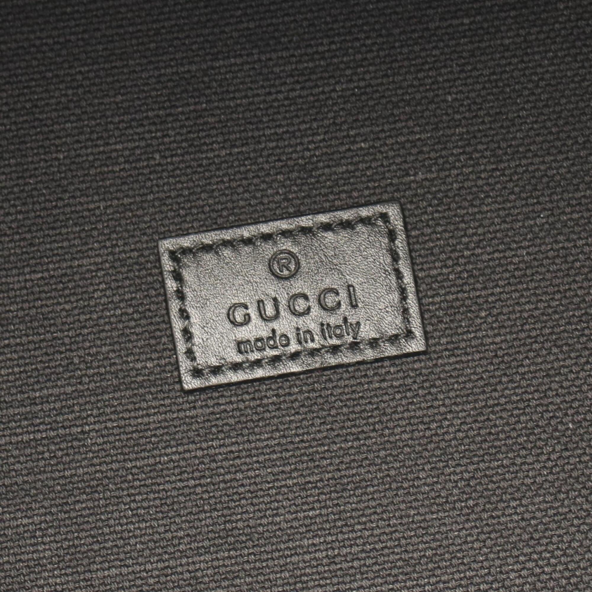 Gucci Black Leather Handbag Pouch (Pre-Owned)