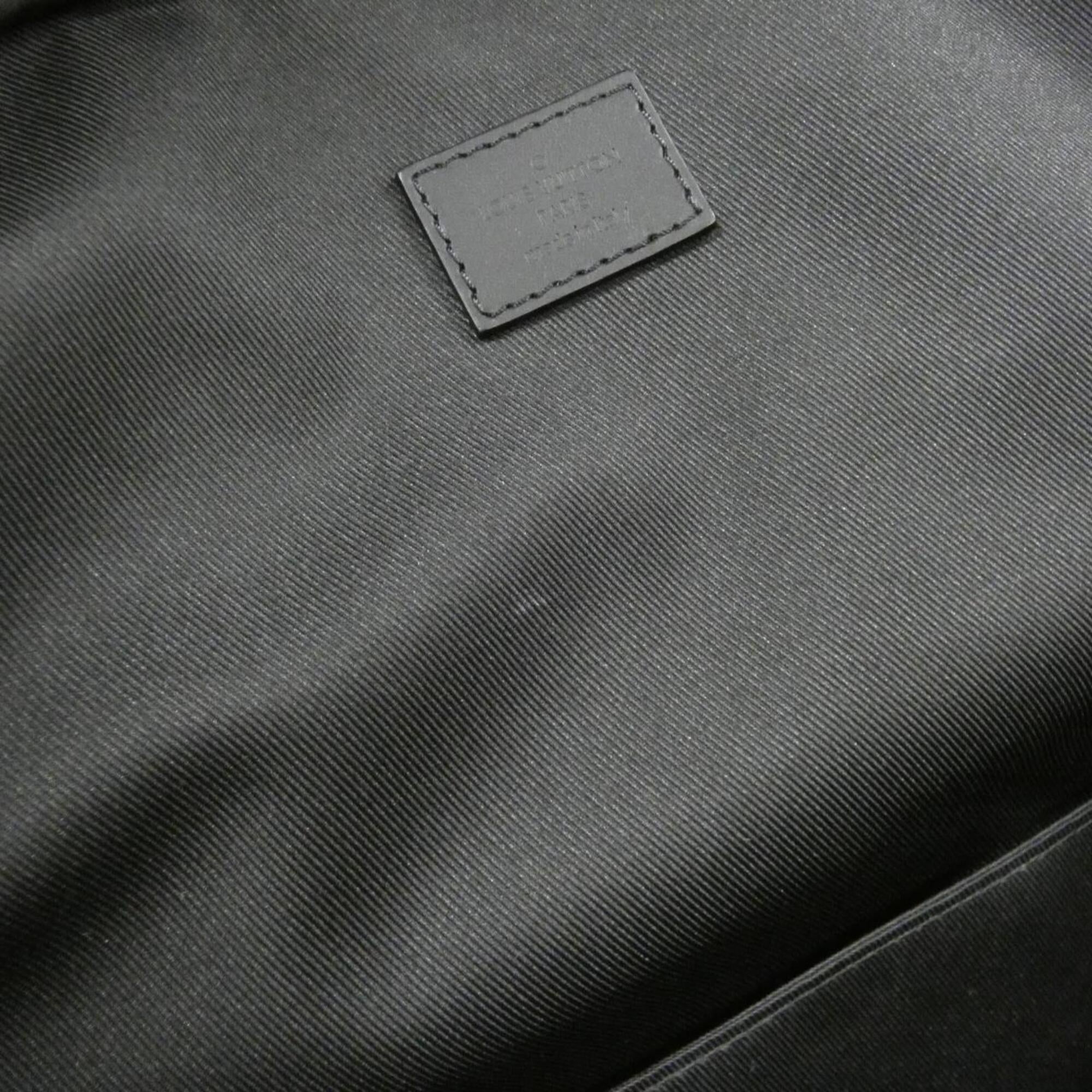 Louis Vuitton Monogram Black Coated Canvas Backpack (Pre-Owned)