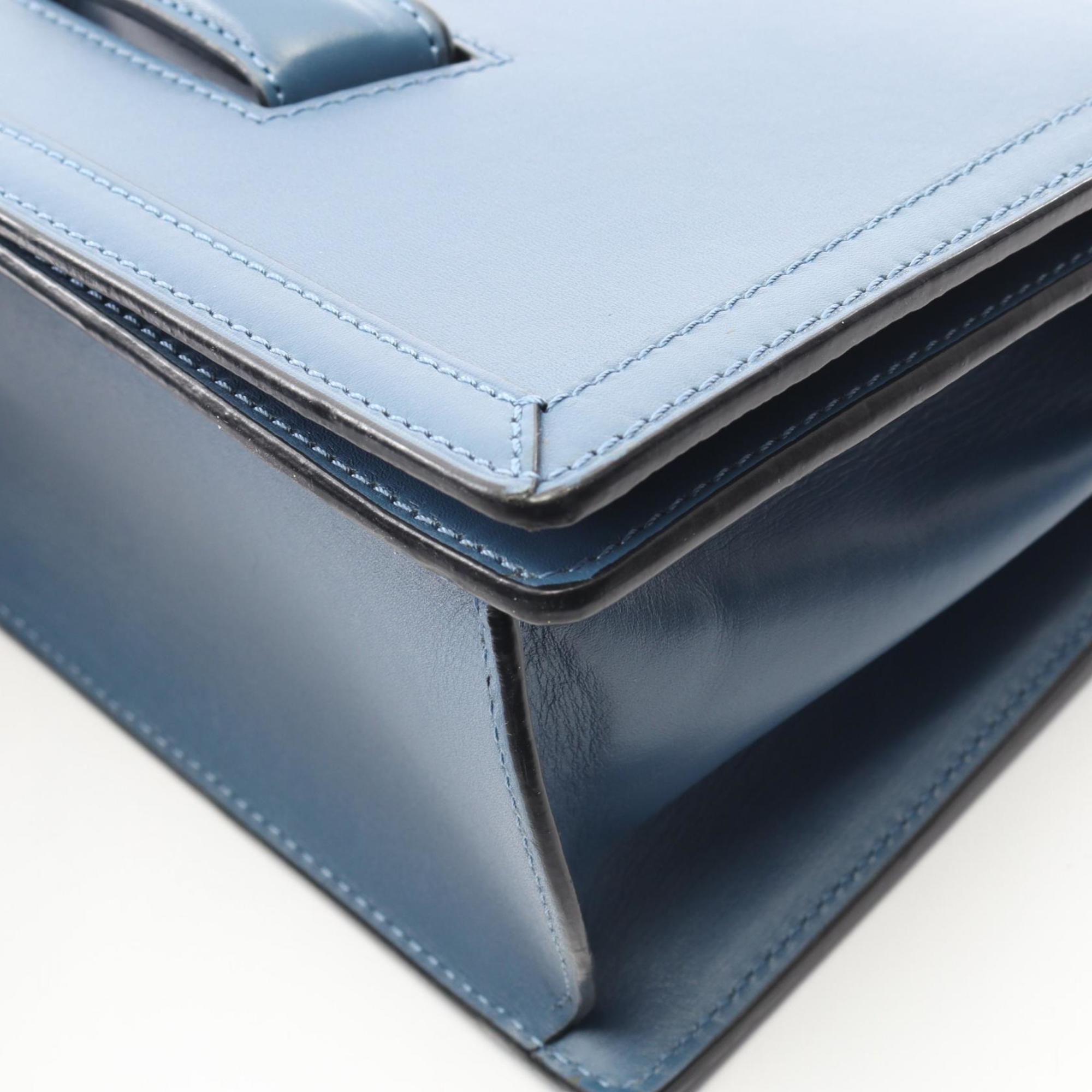 Loewe Blue Leather Shoulder Bag (Pre-Owned)