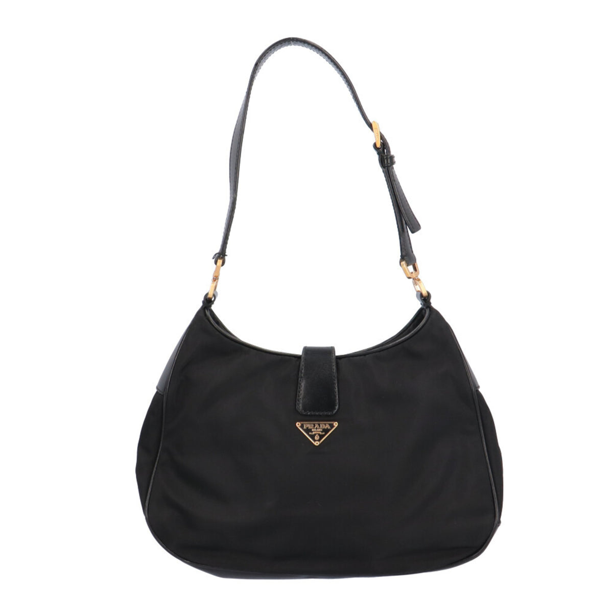 Prada Black Nero Nylon Handbag (Pre-Owned)