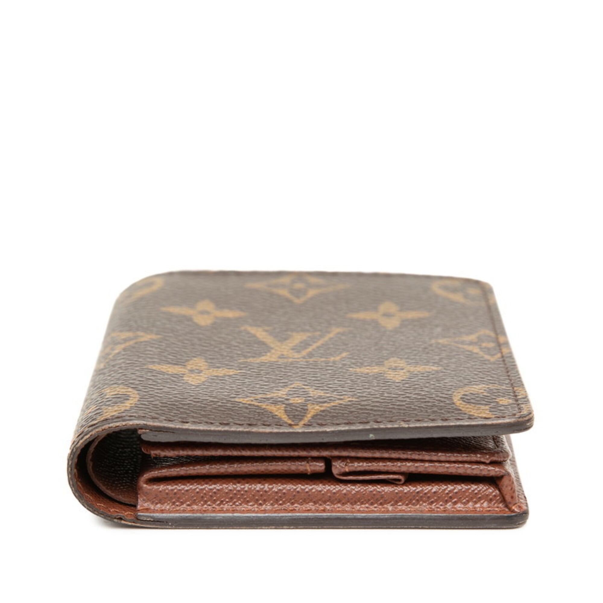 Louis Vuitton Monogram Brown Pvc Leather Wallet (Bi-Fold) (Pre-Owned)